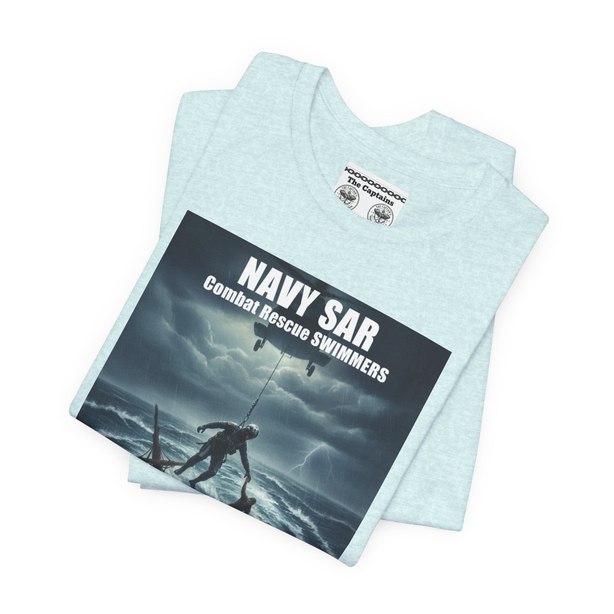 Navy SAR Combat Rescue Swimmers T-Shirt — "We Know No Limits"