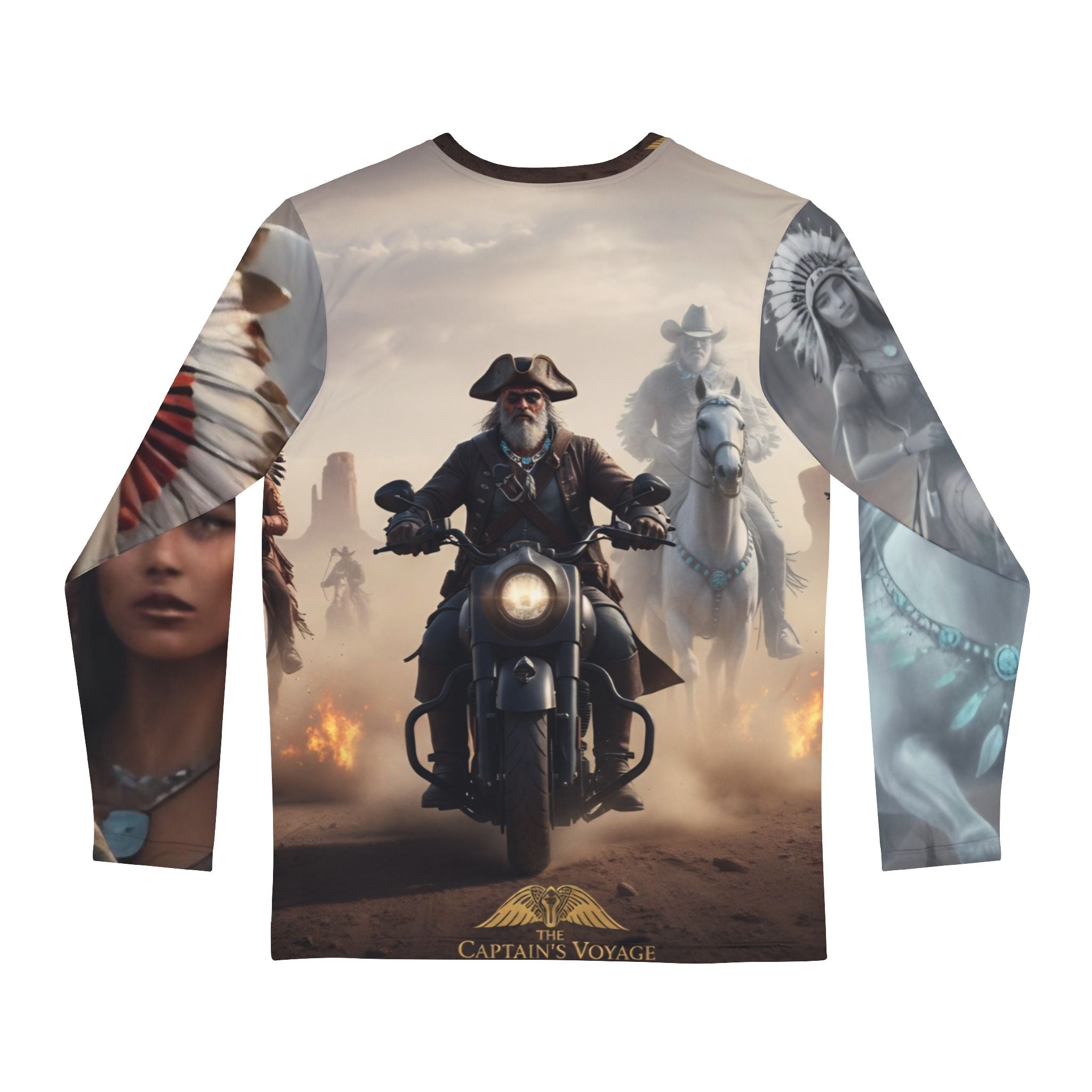 Captain's Voyage Motorcycle & Native Spirit Long Sleeve Shirt