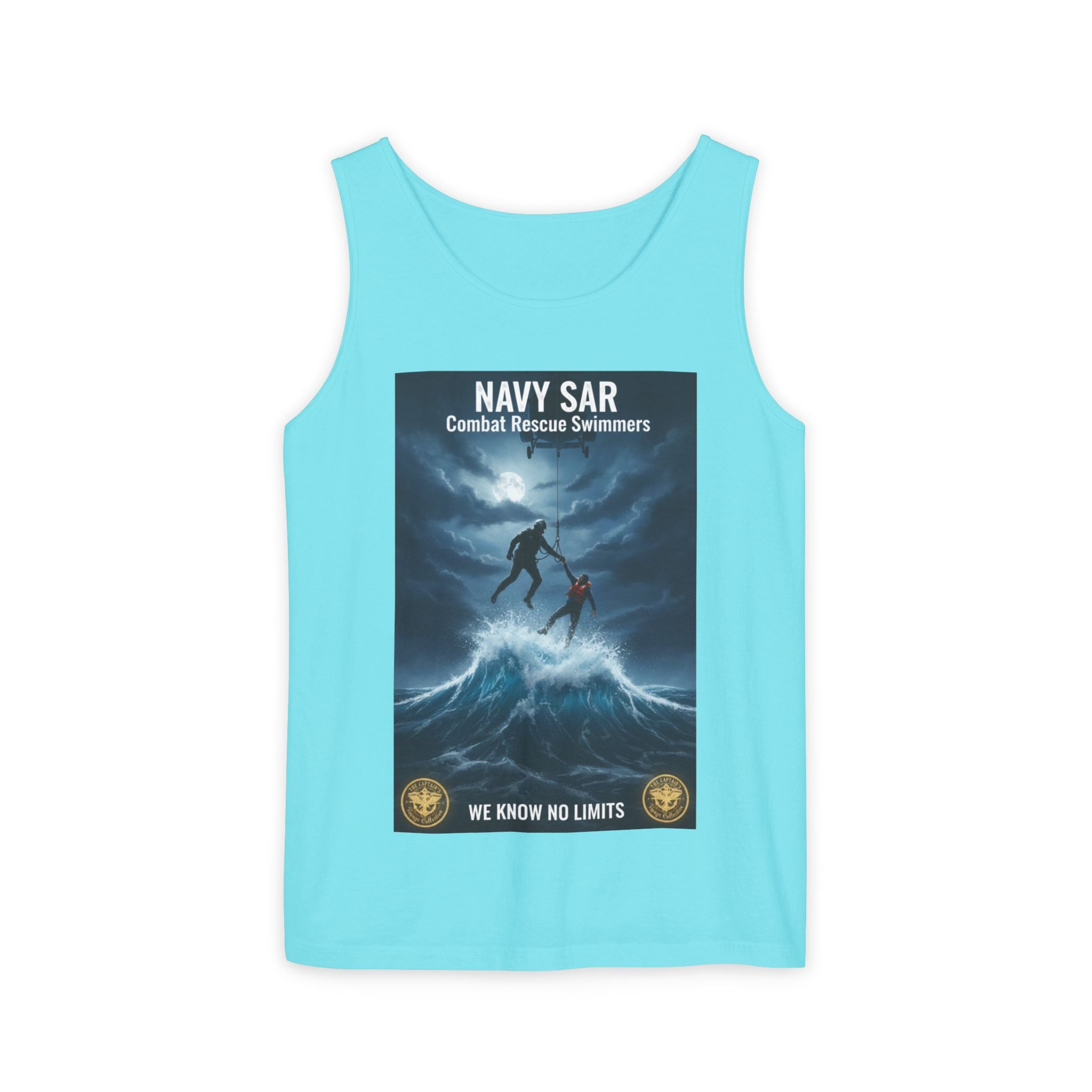 Navy SAR Tank Top — "We Know No Limits" Combat Rescue Swimmers