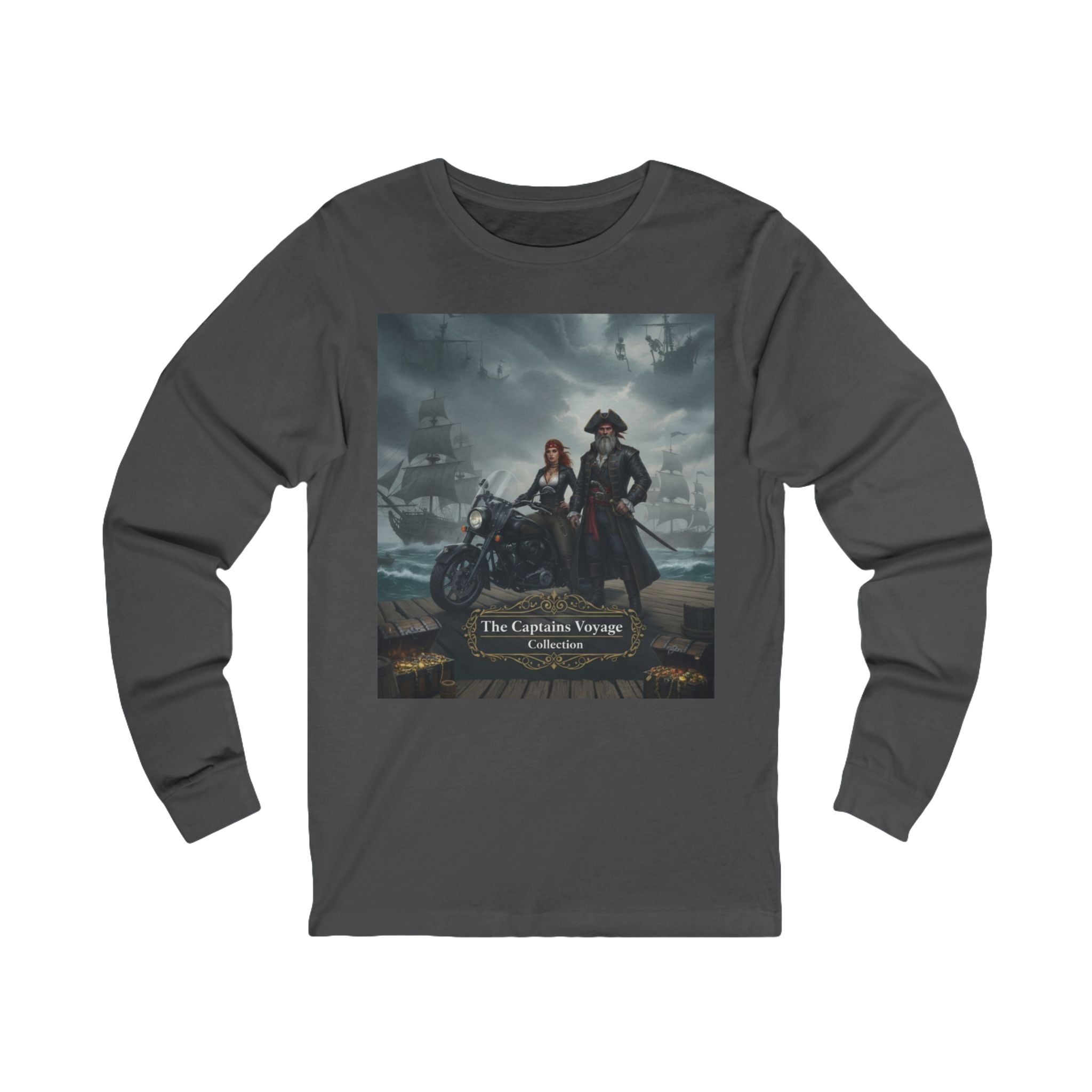 Pirate Crew Long Sleeve Tee - The Lantern Thieves Ship Design