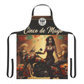 Cinco de Mayo Sugar Skull Biker Apron — Day of the Dead Motorcycle Cooking Apron