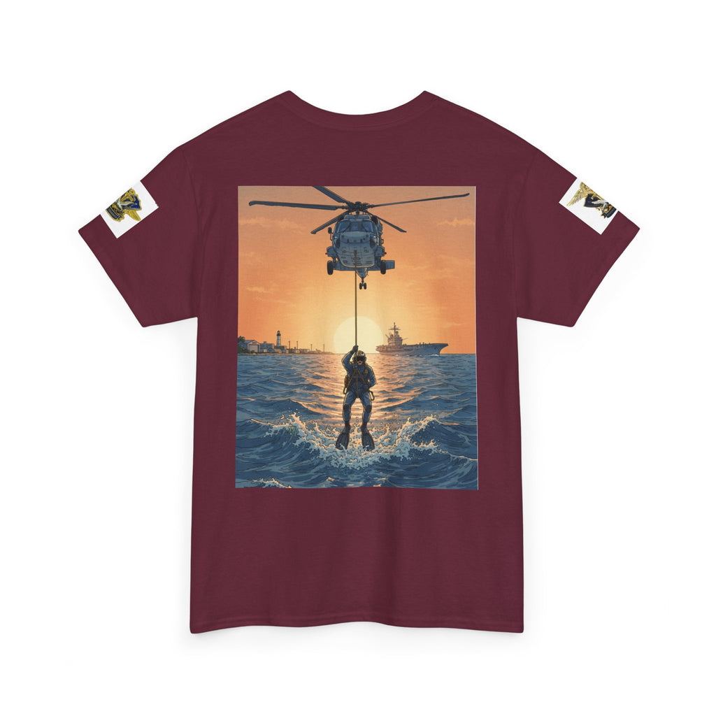 Military Rescue Riders Club T‑Shirt — SAR Chiefs Helicopter Tee