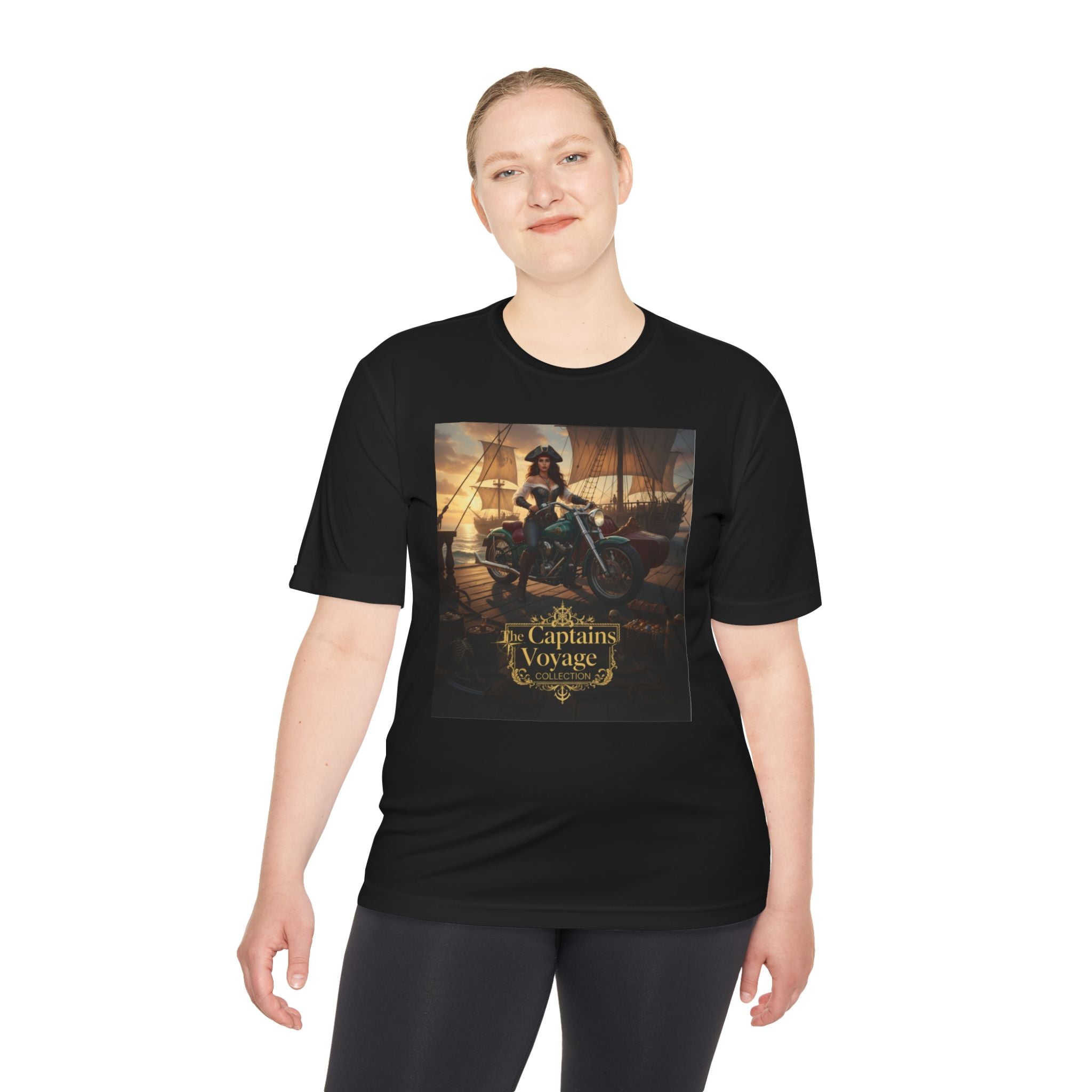 Captain's Voyage Graphic Tee – Nautical Pirate Ship T-Shirt