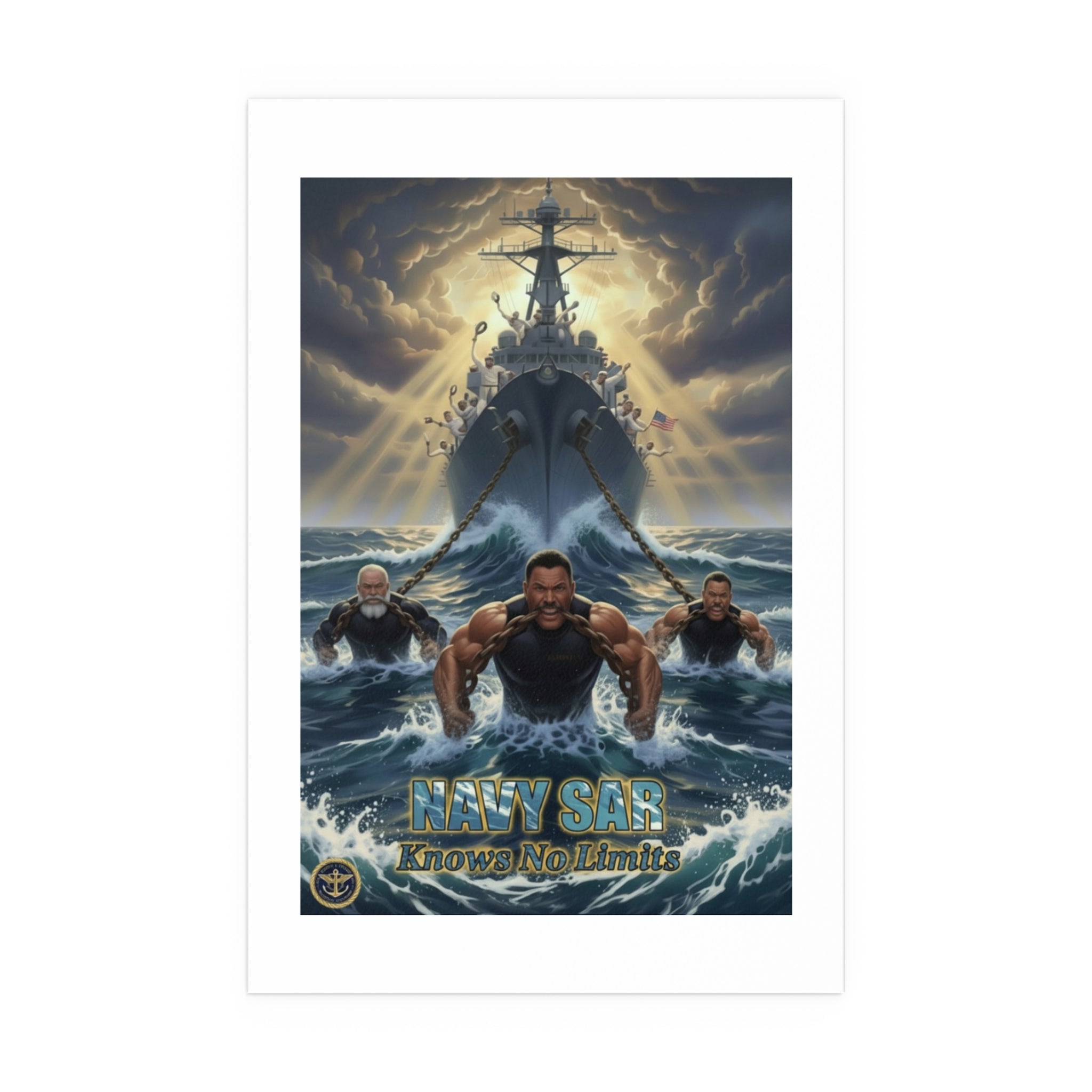 Navy SEALs Silk Poster — 'Nothing Is Impossible' Military Wall Art (Indoor/Outdoor)
