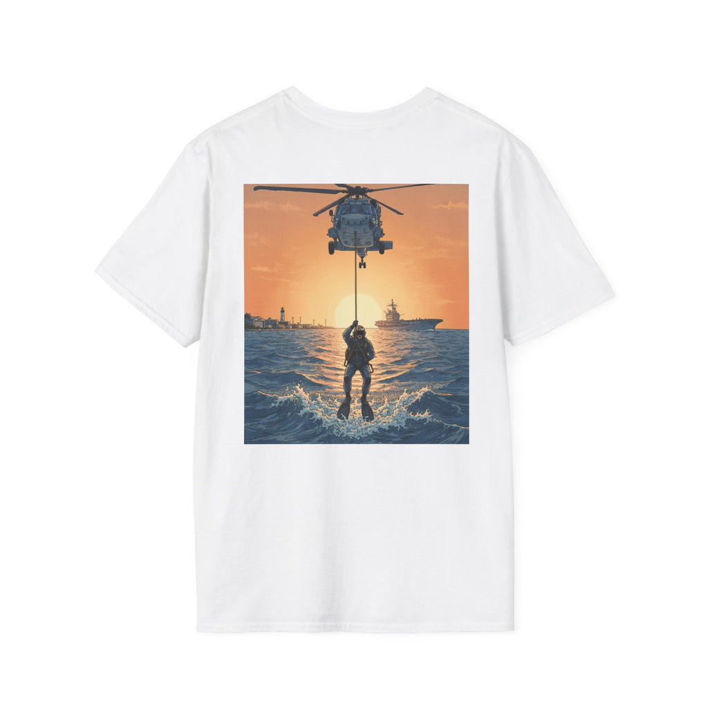 Copy of NAS Pensacola Rescue Crew T-Shirt — Navy SAR Helicopter Search & Rescue Tee
