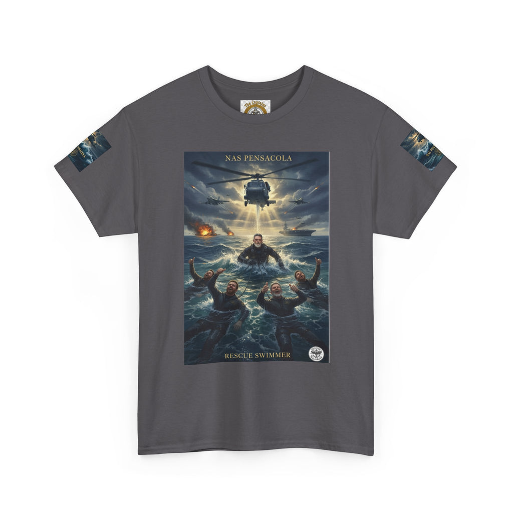 Rescue Mission Tee — Military Helicopter Search & Rescue Graphic T-Shirt