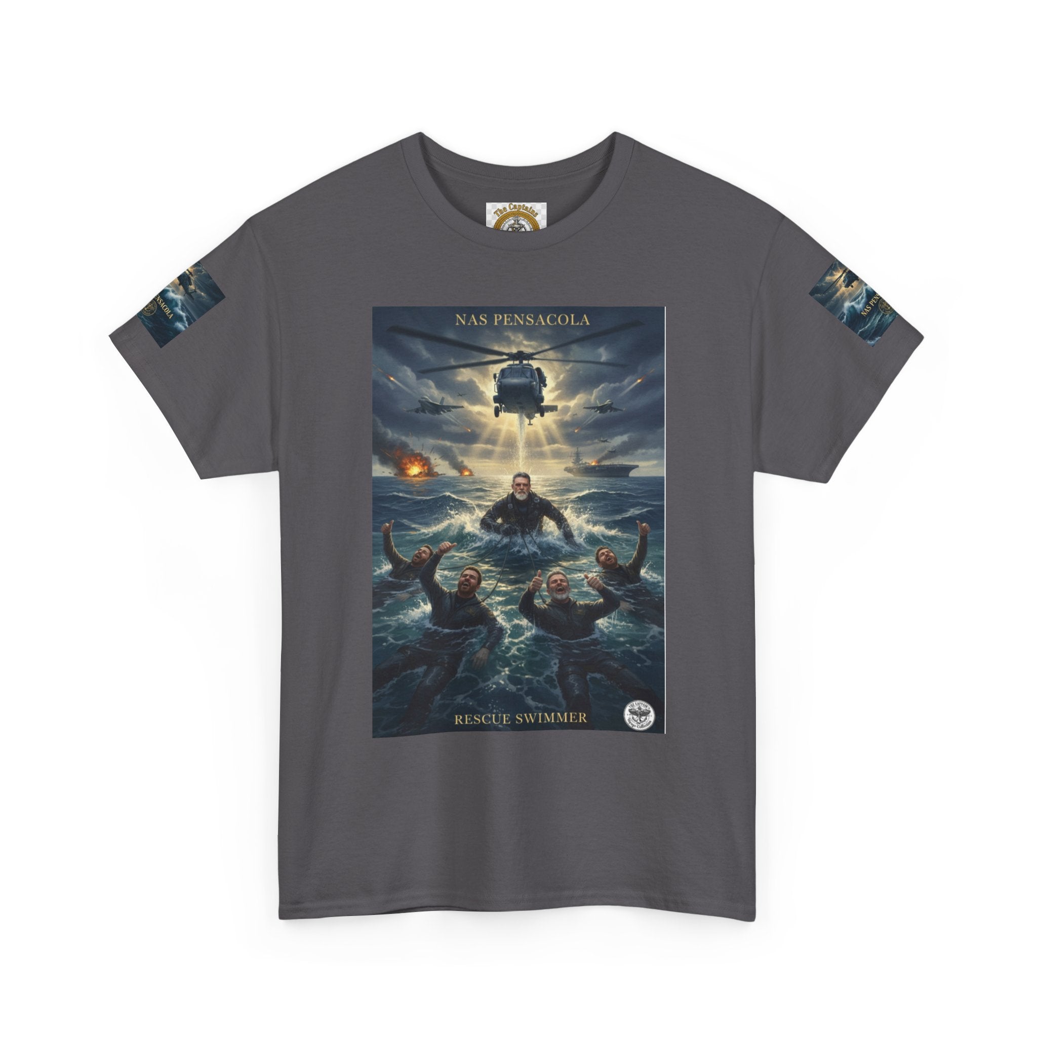 Rescue Mission Tee — Military Helicopter Search & Rescue Graphic T-Shirt