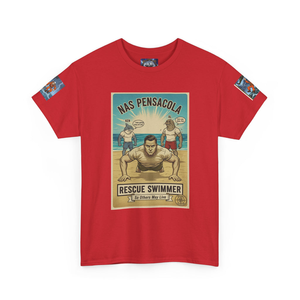 Rescue Swimmer Tee — NAS Pensacola Search & Rescue Helmet Tag T-Shirt