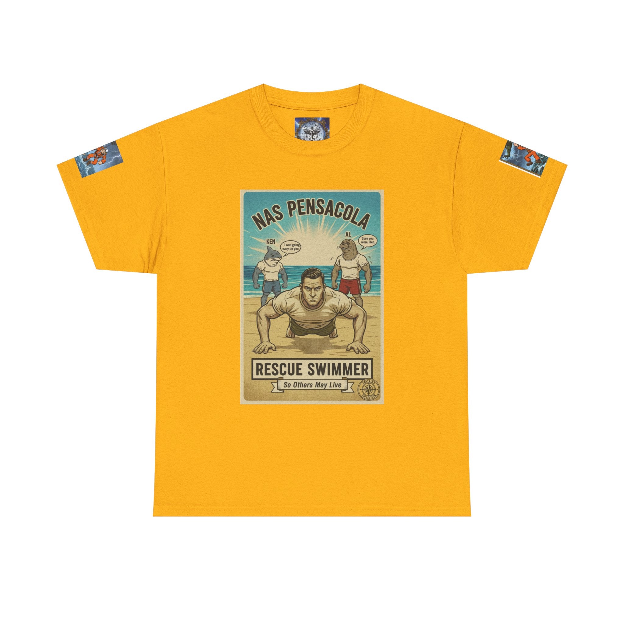 Rescue Swimmer Tee — NAS Pensacola Search & Rescue Helmet Tag T-Shirt