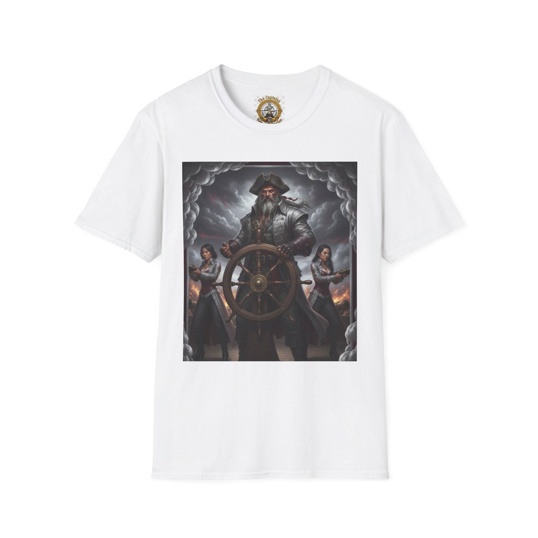 Pirate Captain T-Shirt — Vintage Nautical Adventure Graphic Tee