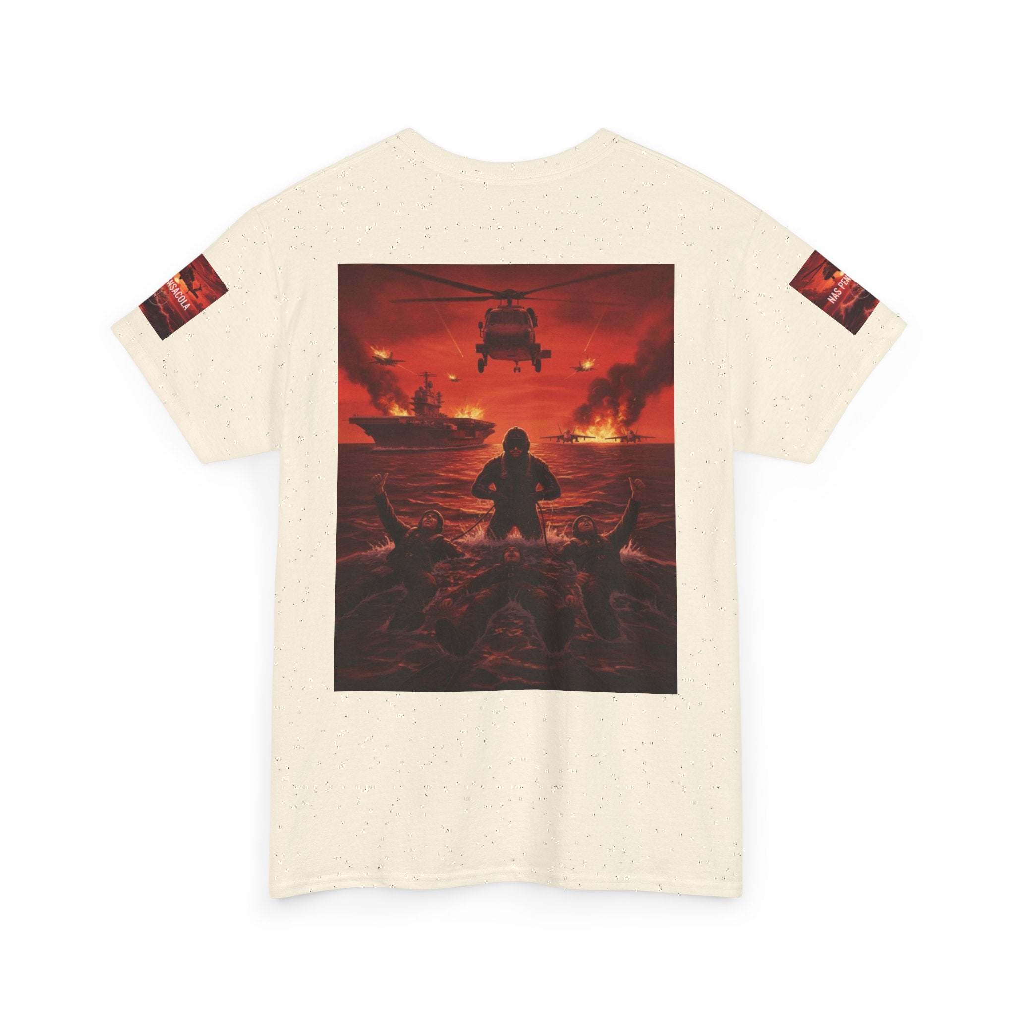 Rescue Swimmer Graphic Tee — NAS Pensacola Military Helicopter Design