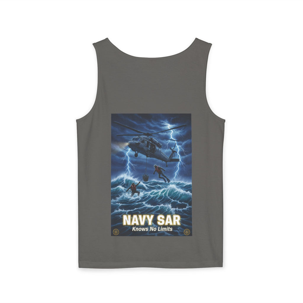 Navy SAR Tank Top — "We Know No Limits" Combat Rescue Swimmers