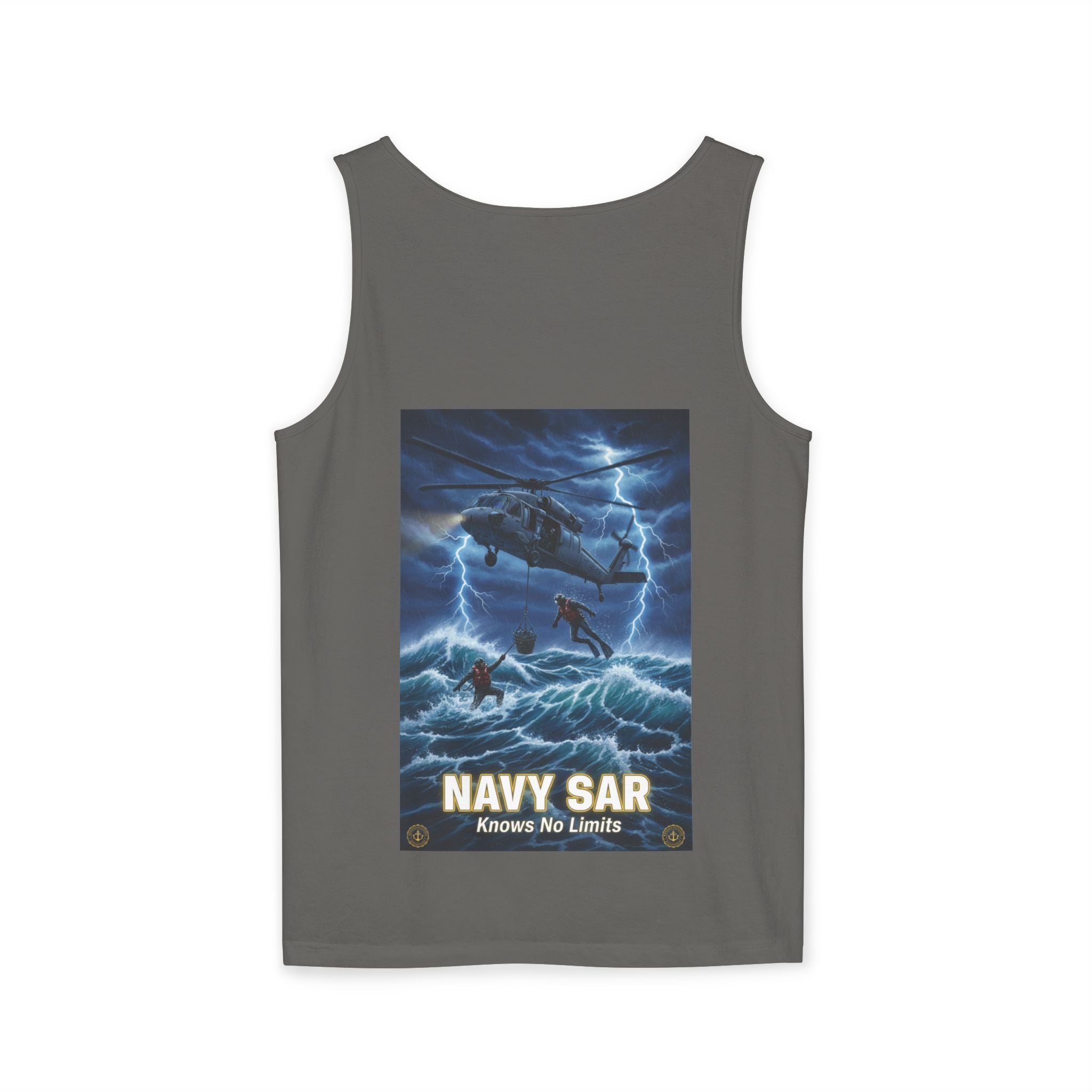 Navy SAR Tank Top — "We Know No Limits" Combat Rescue Swimmers
