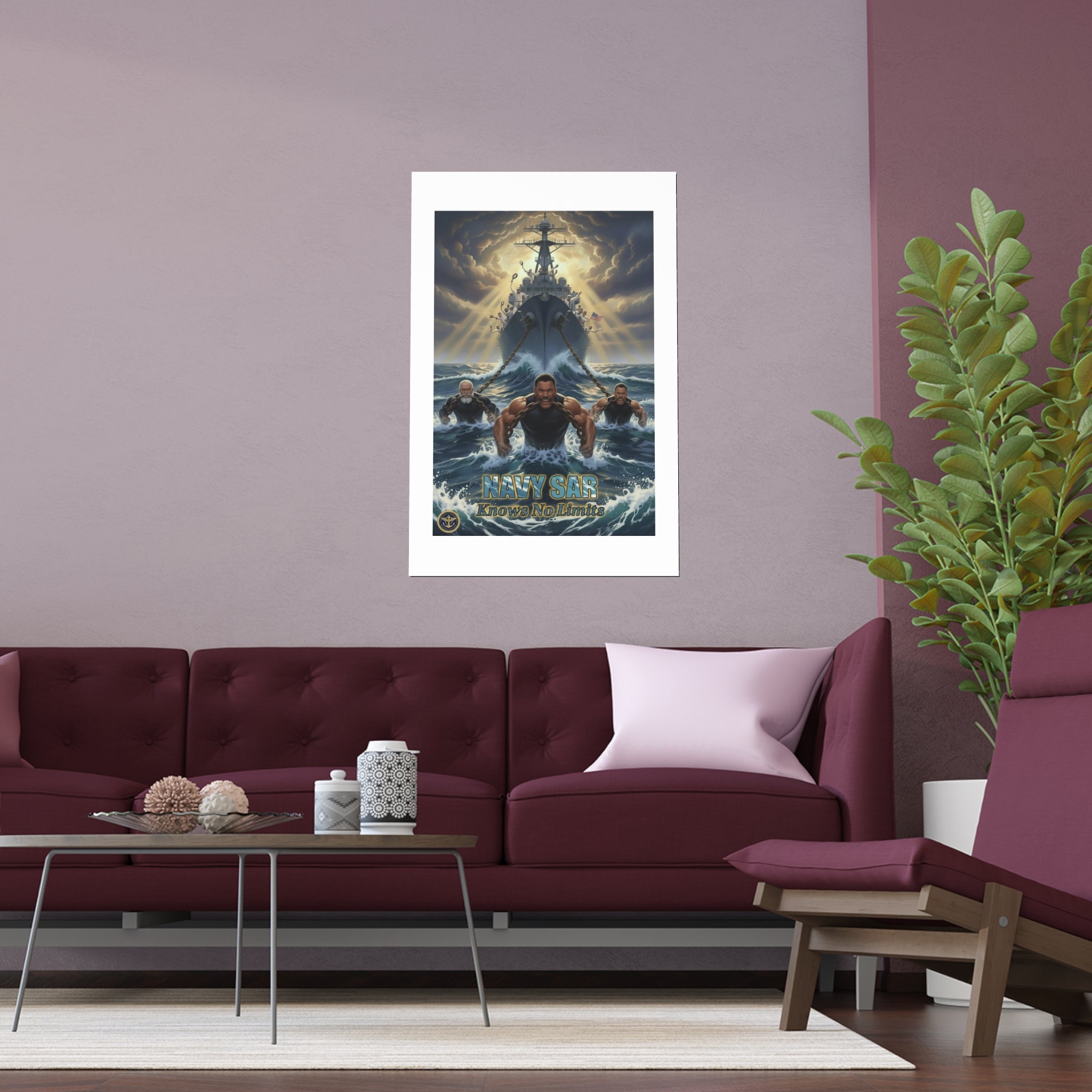 Navy SEALs Silk Poster — 'Nothing Is Impossible' Military Wall Art (Indoor/Outdoor)