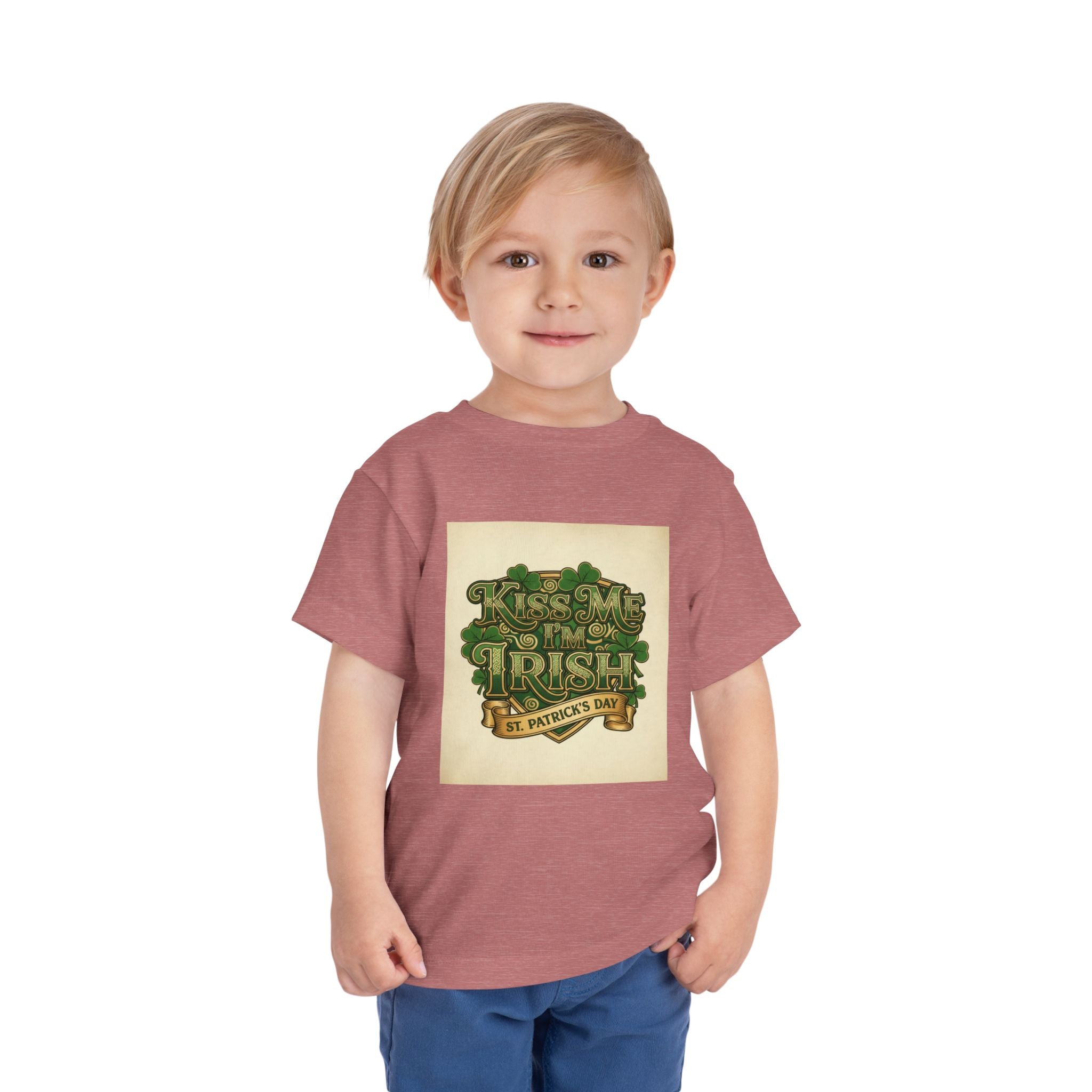 Toddler Tee — "Kiss Me I'm Irish" St. Patrick's Day Shirt