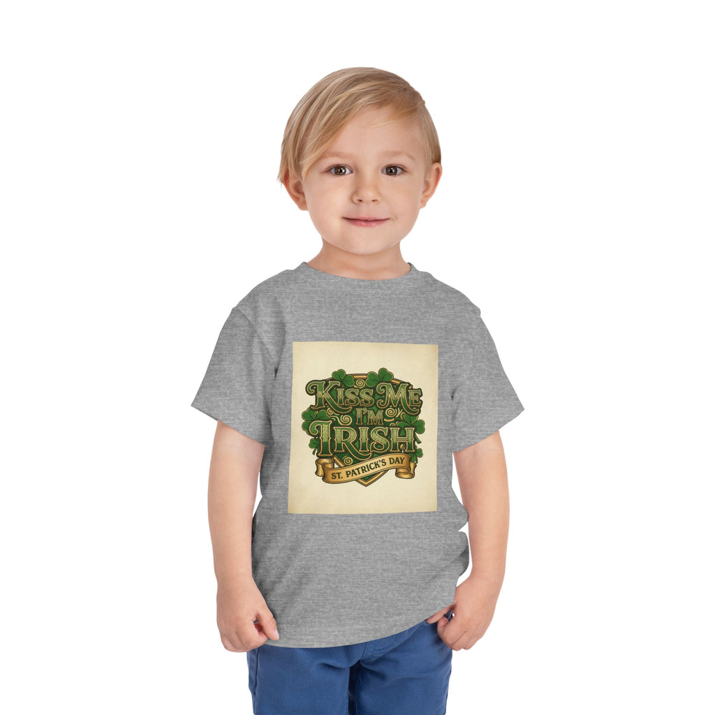 Toddler Tee — "Kiss Me I'm Irish" St. Patrick's Day Shirt