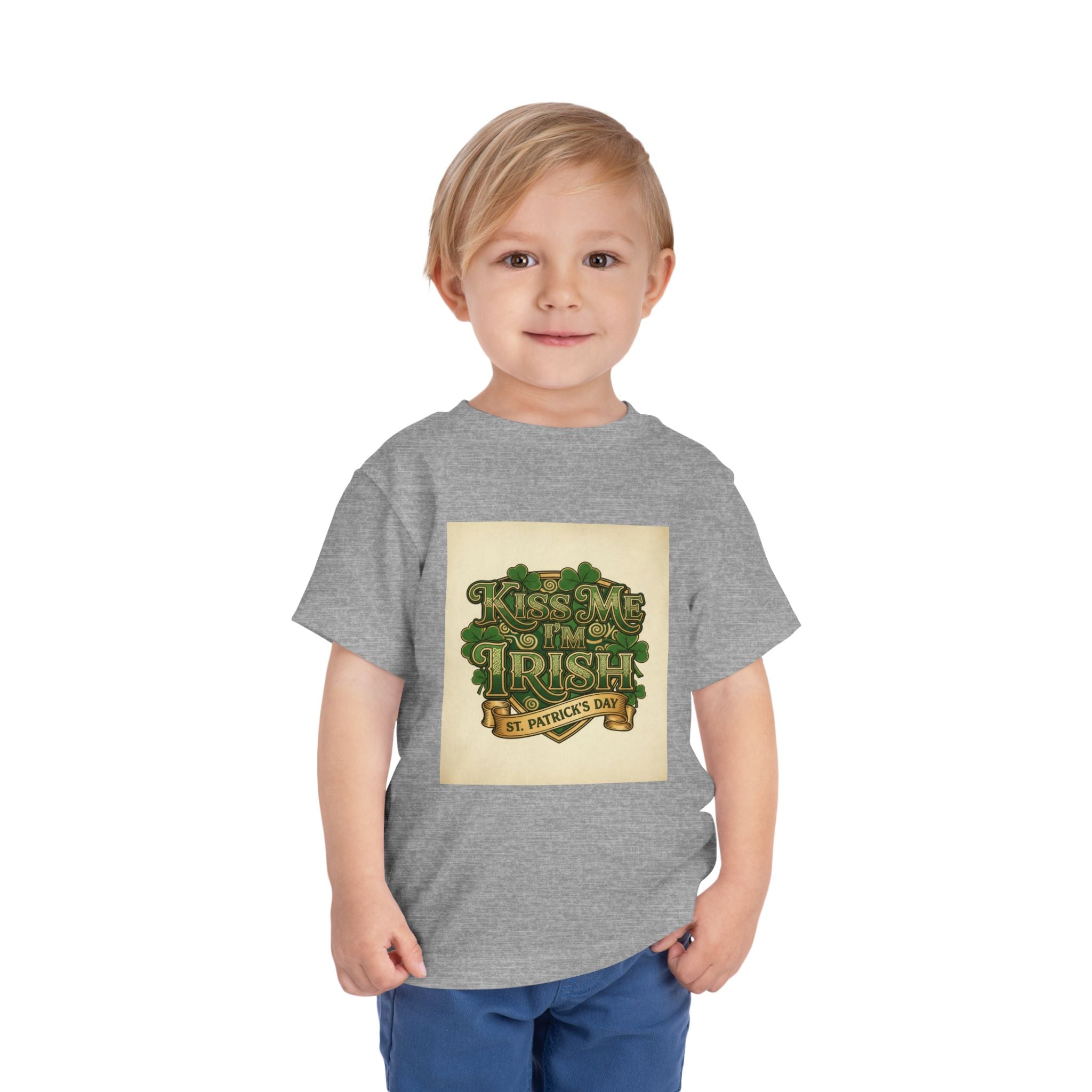 Toddler Tee — "Kiss Me I'm Irish" St. Patrick's Day Shirt