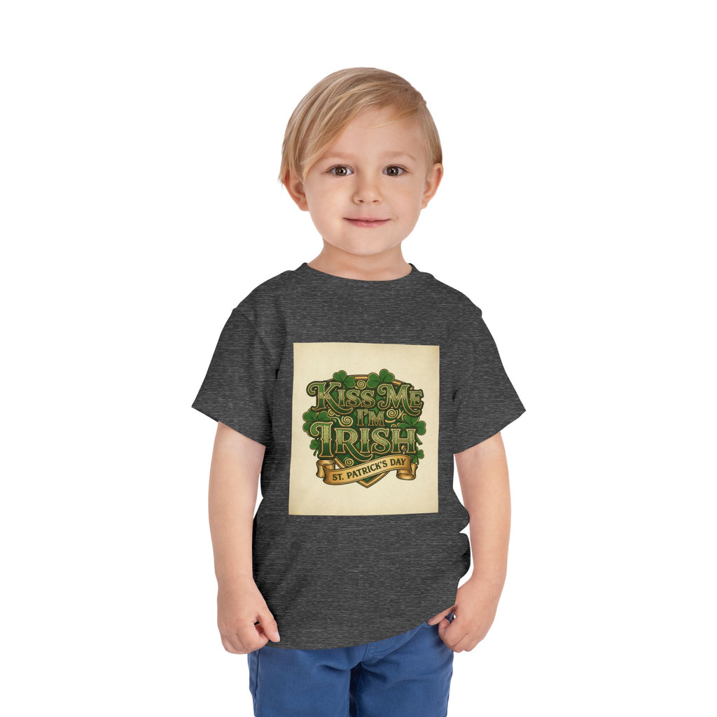 Toddler Tee — "Kiss Me I'm Irish" St. Patrick's Day Shirt