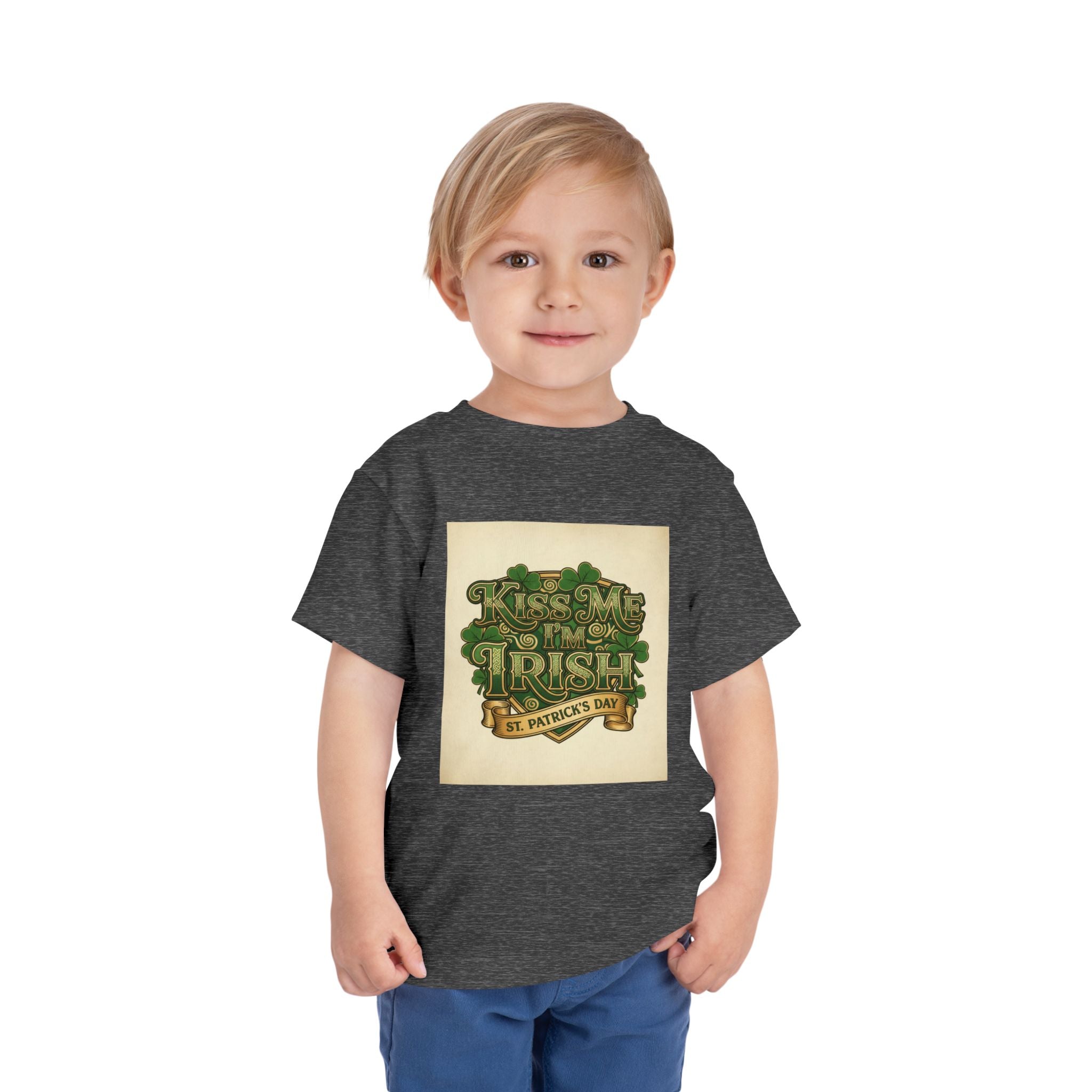 Toddler Tee — "Kiss Me I'm Irish" St. Patrick's Day Shirt