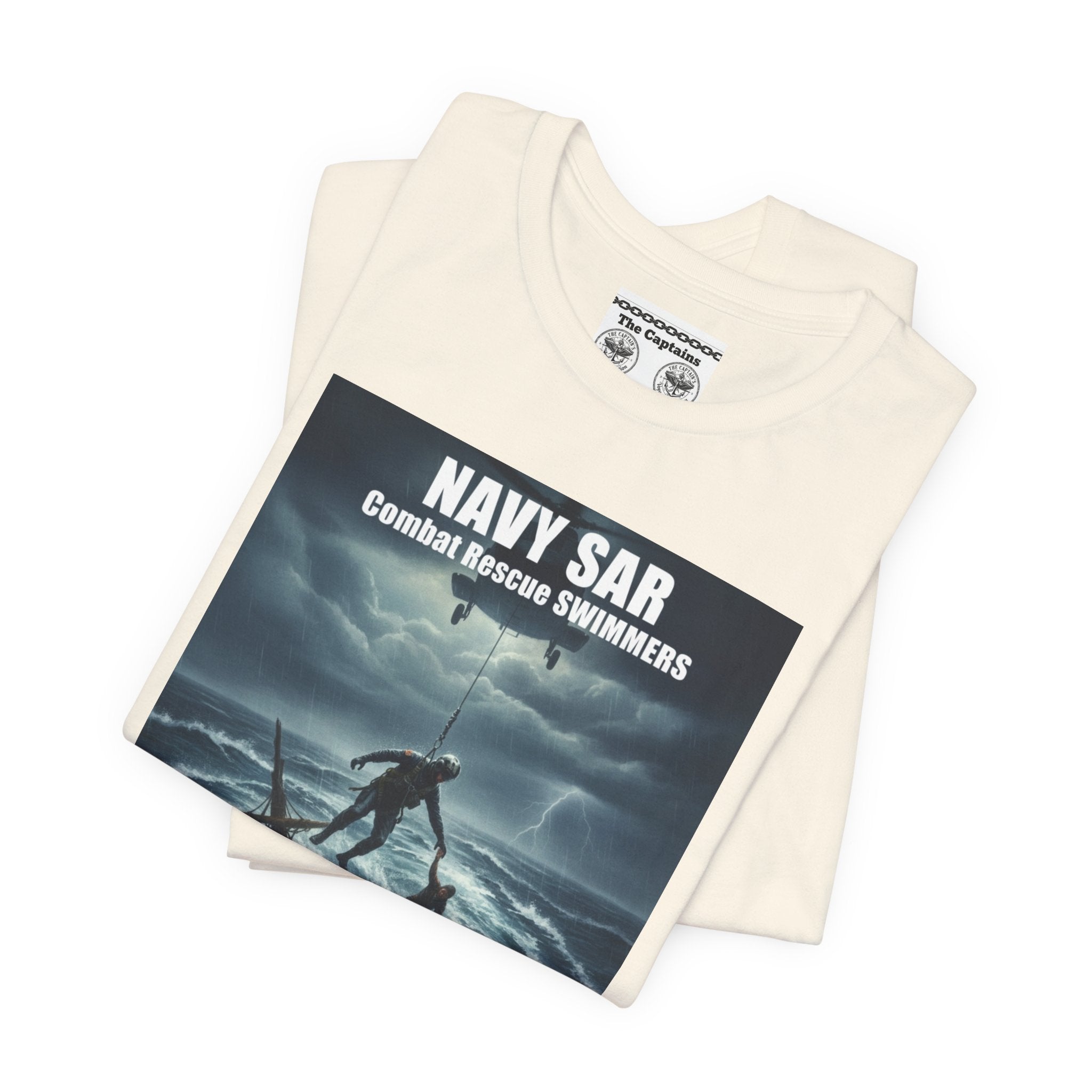 Navy SAR Combat Rescue Swimmers T-Shirt — "We Know No Limits"