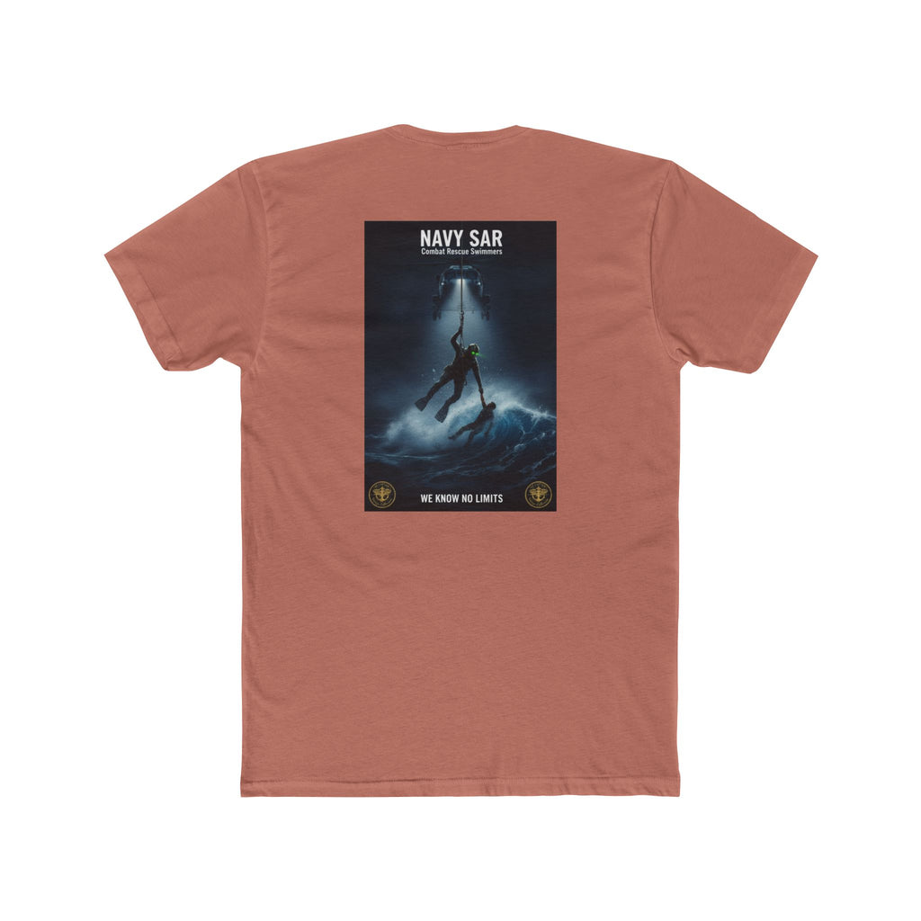 Navy SAR Combat Rescue Swimmers Graphic Tee — "We Know No Limits"
