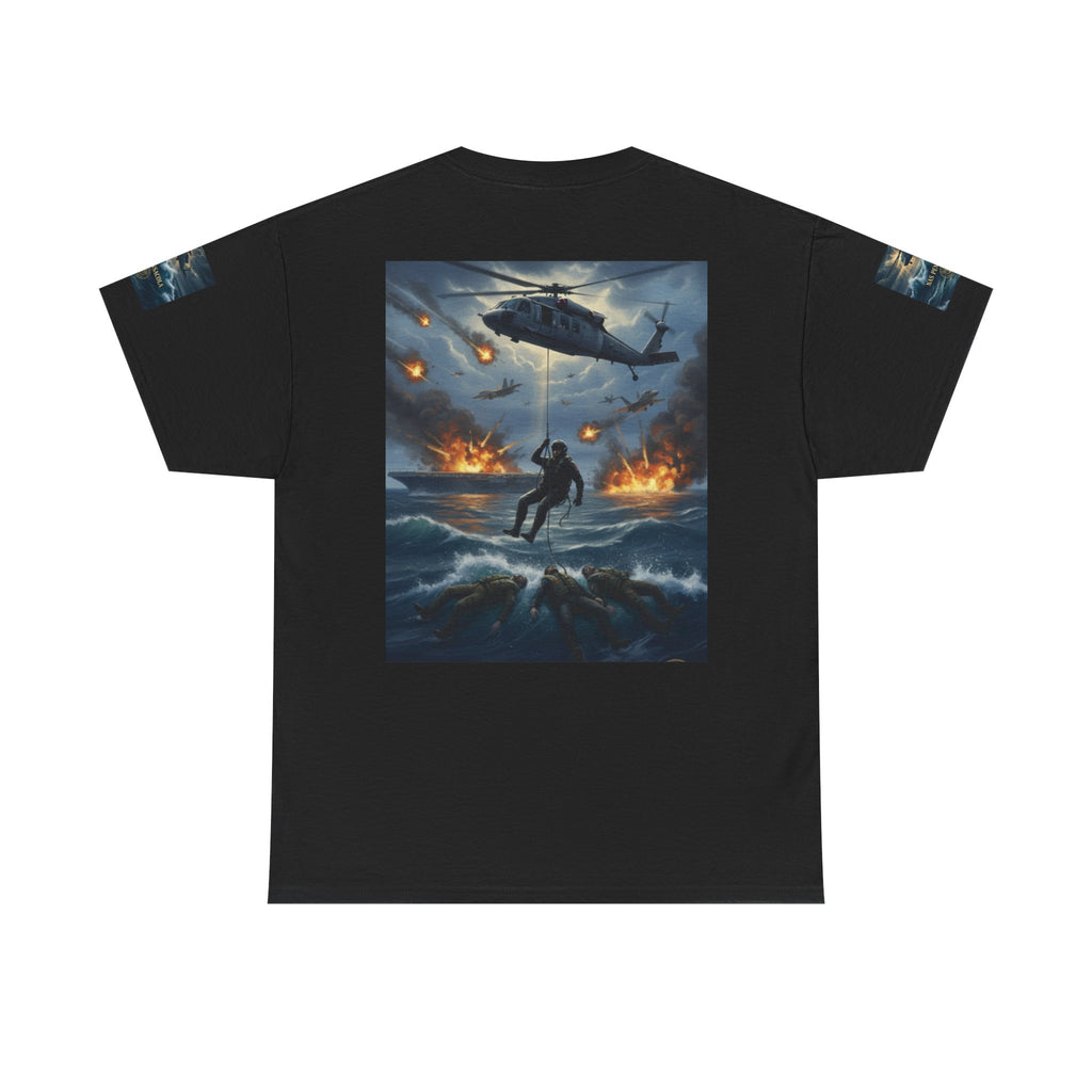 Rescue Mission Tee — Military Helicopter Search & Rescue Graphic T-Shirt