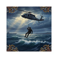 Rescue Helicopter Sea Rescue Square Sticker