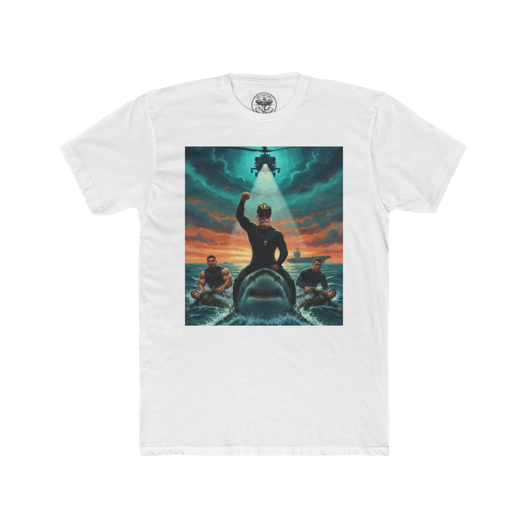 Rescue Mission T-Shirt — Military Helicopter & Sea Rescue Graphic Tee