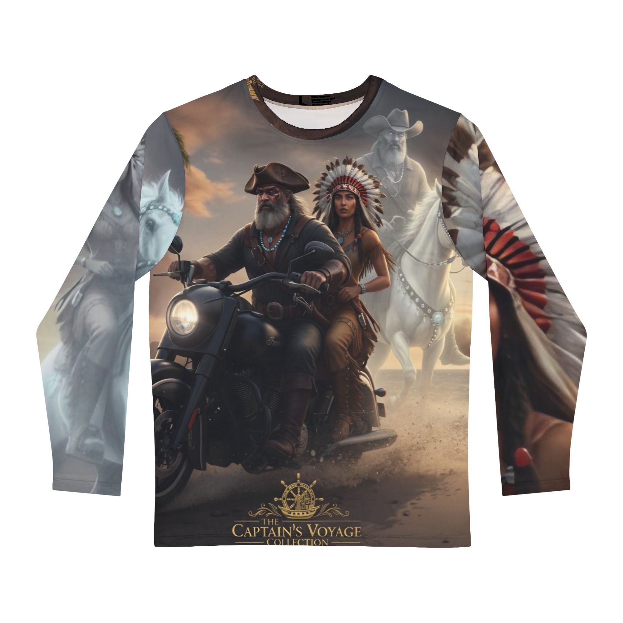 Captain's Voyage Motorcycle & Native Spirit Long Sleeve Shirt