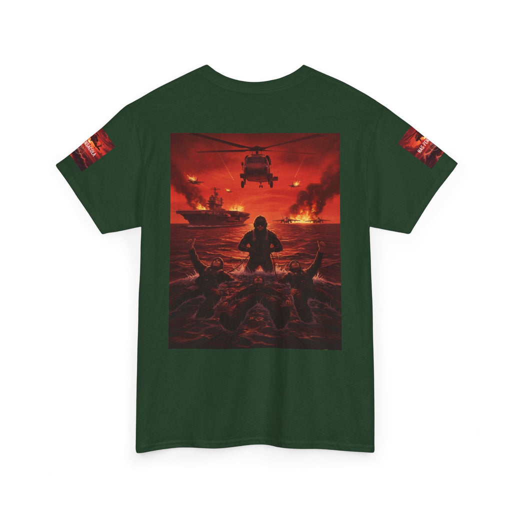 Rescue Swimmer Graphic Tee — NAS Pensacola Military Helicopter Design