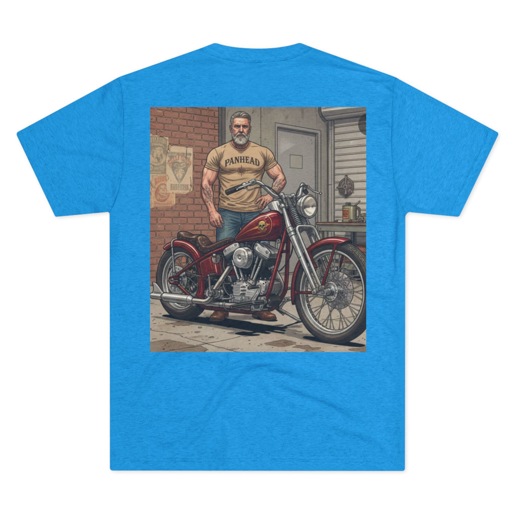 Vintage Biker Garage Tee — 'Somewhere' Motorcycle Illustration T-Shirt