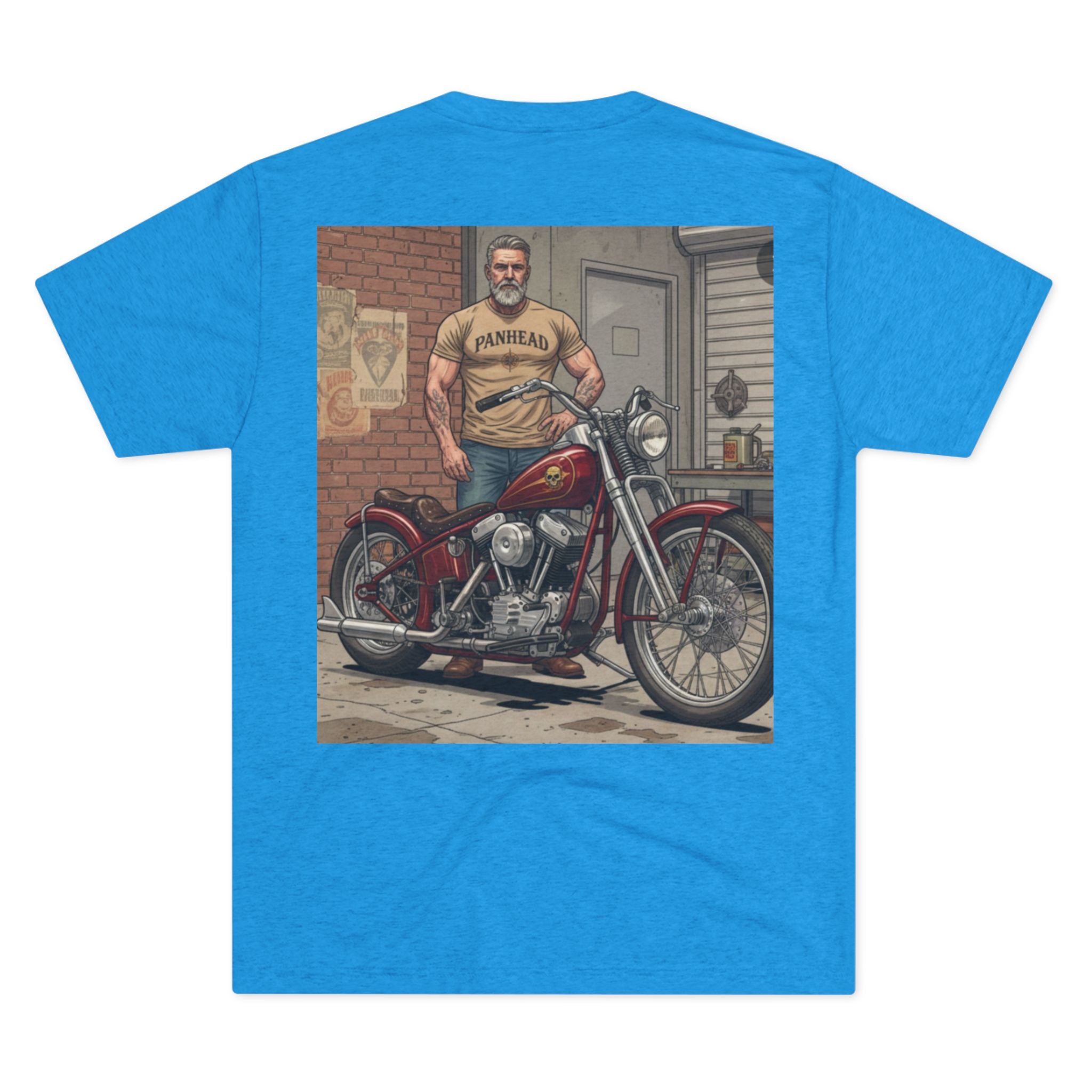 Vintage Biker Garage Tee — 'Somewhere' Motorcycle Illustration T-Shirt