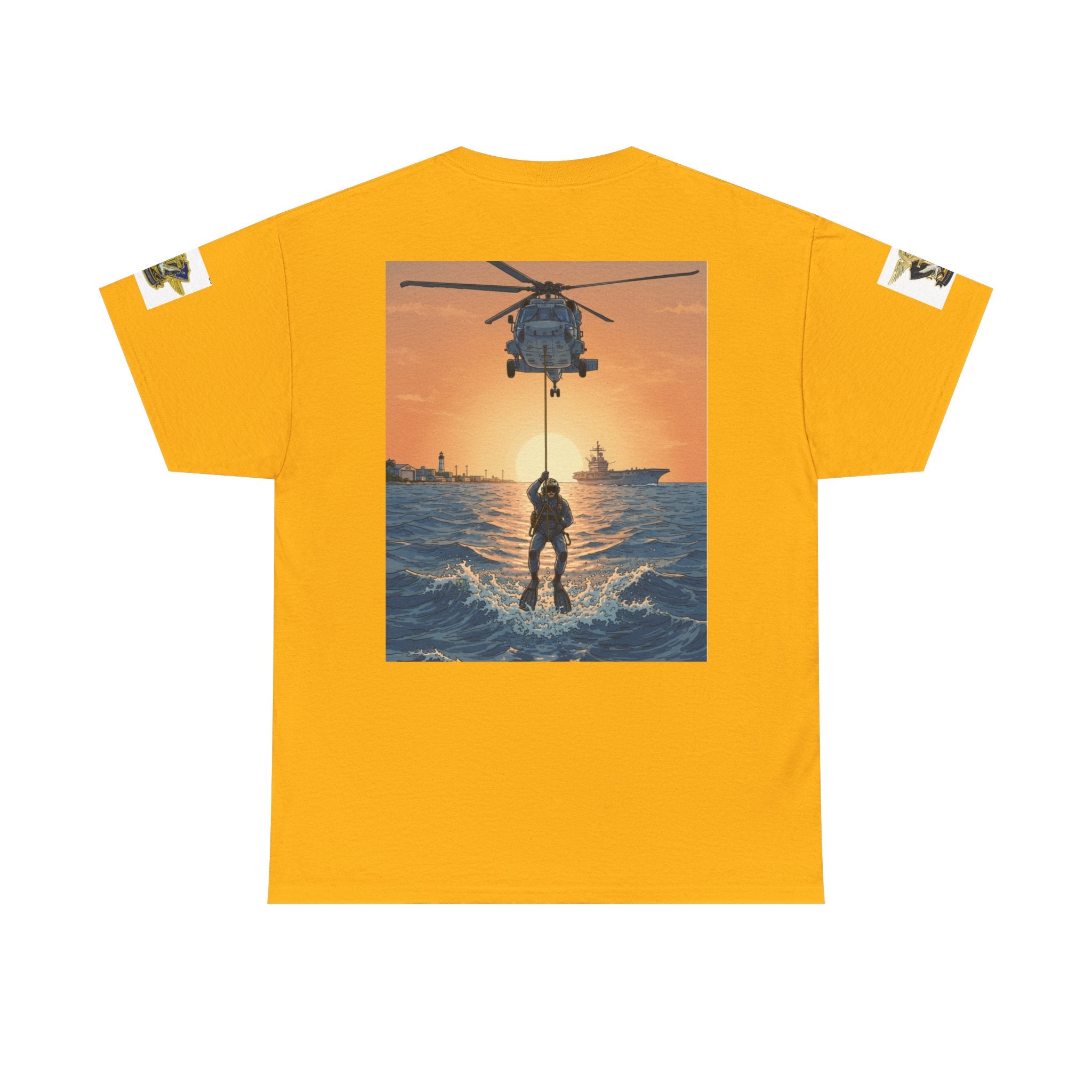 Military Rescue Riders Club T‑Shirt — SAR Chiefs Helicopter Tee