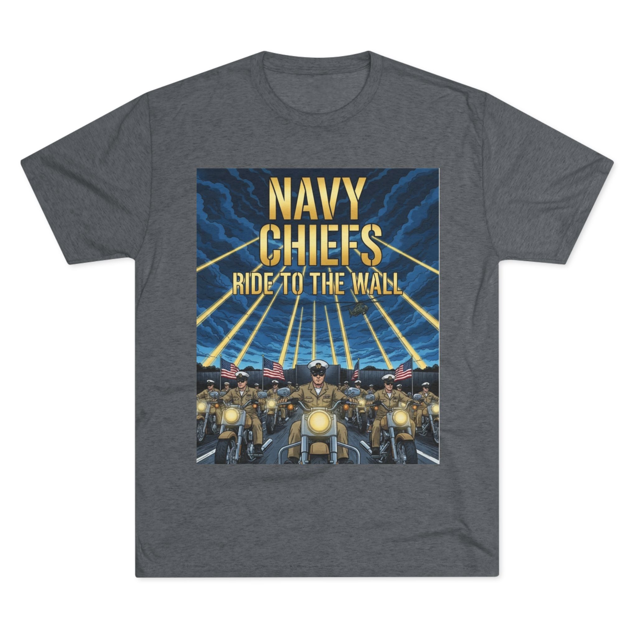 Navy Chiefs Ride to the Wall T-Shirt — "2nd Option... FAFO" Veteran Tribute Tee