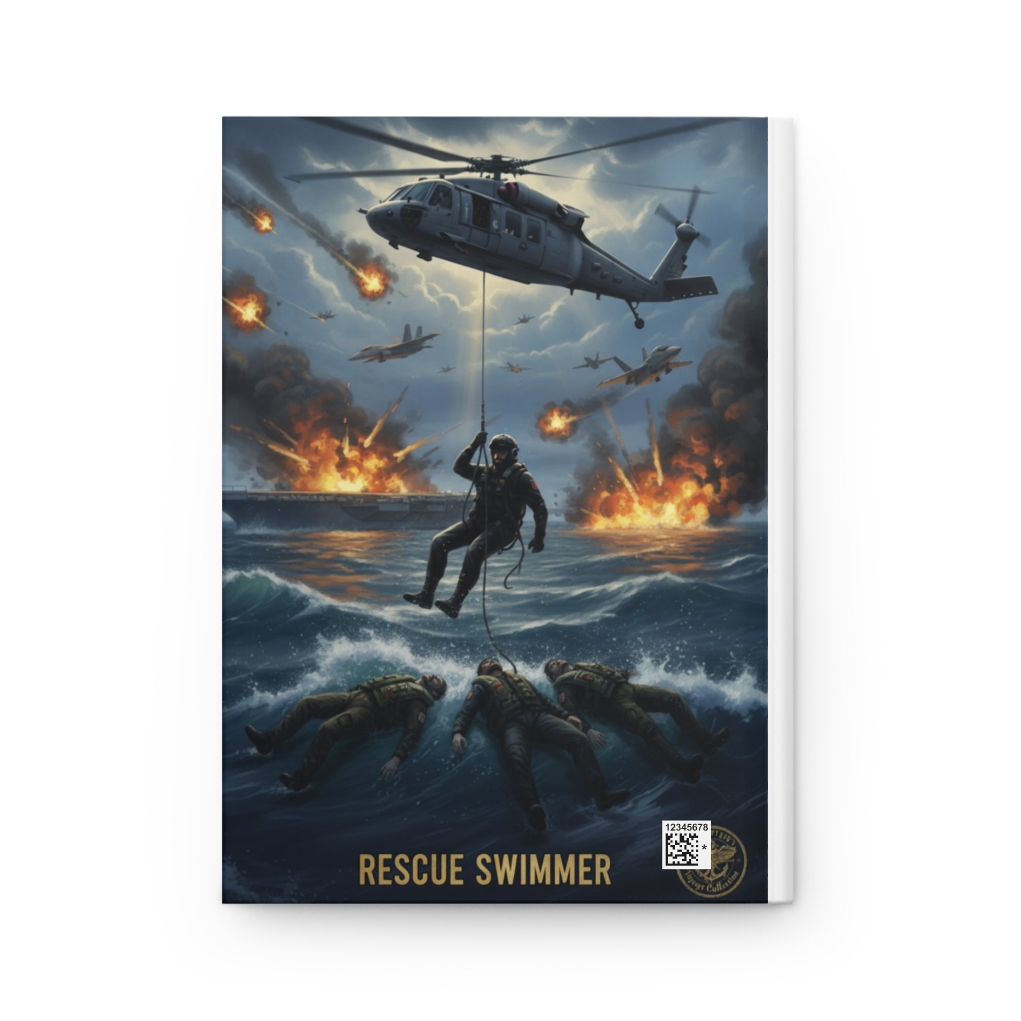 Rescue Swimmer & SAR Chiefs Riders Club Hardcover Journal – Military Search & Rescue Logbook