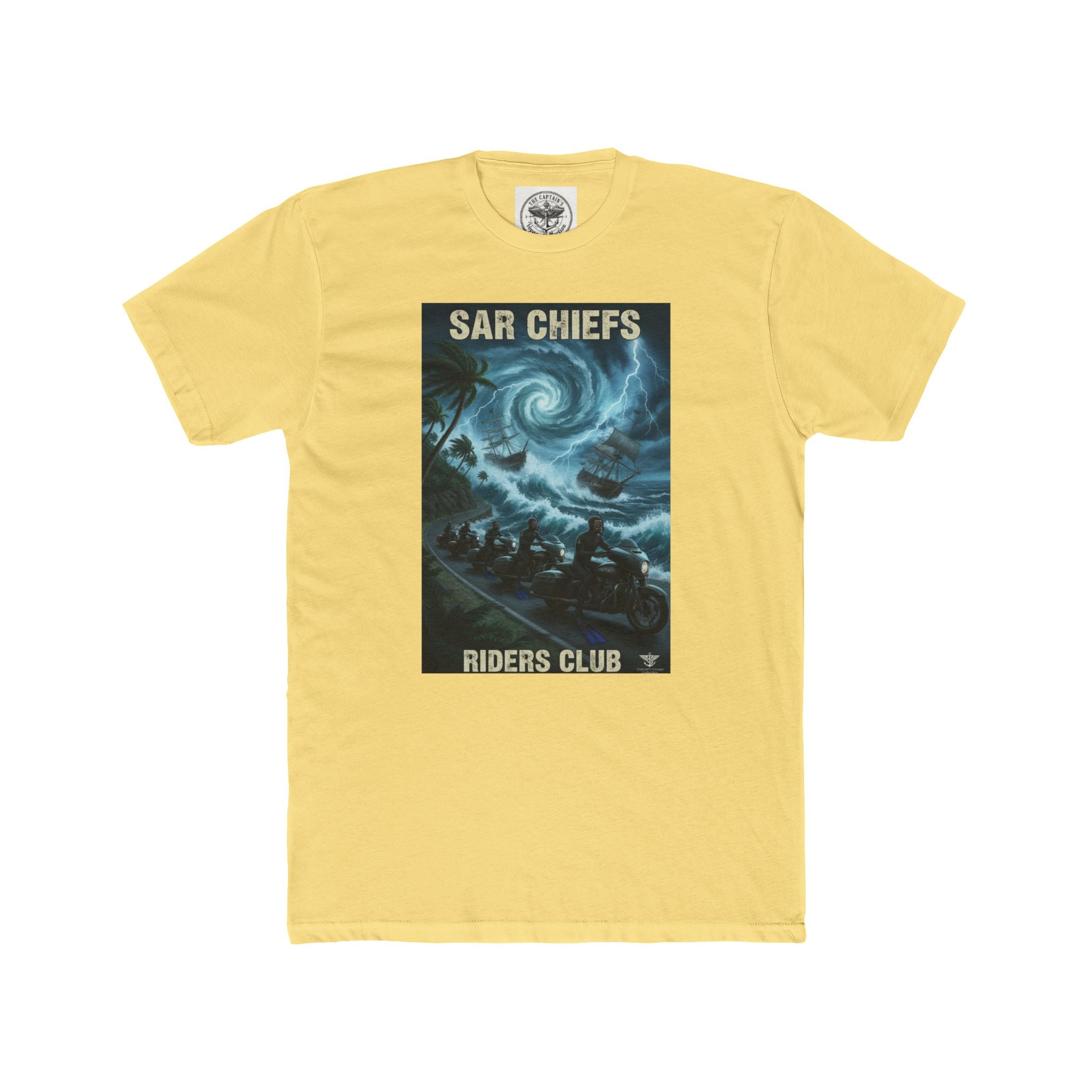 Surf Chiefs Riders Club Tee — Vintage Stormy Wave Surfing Graphic T-Shirt