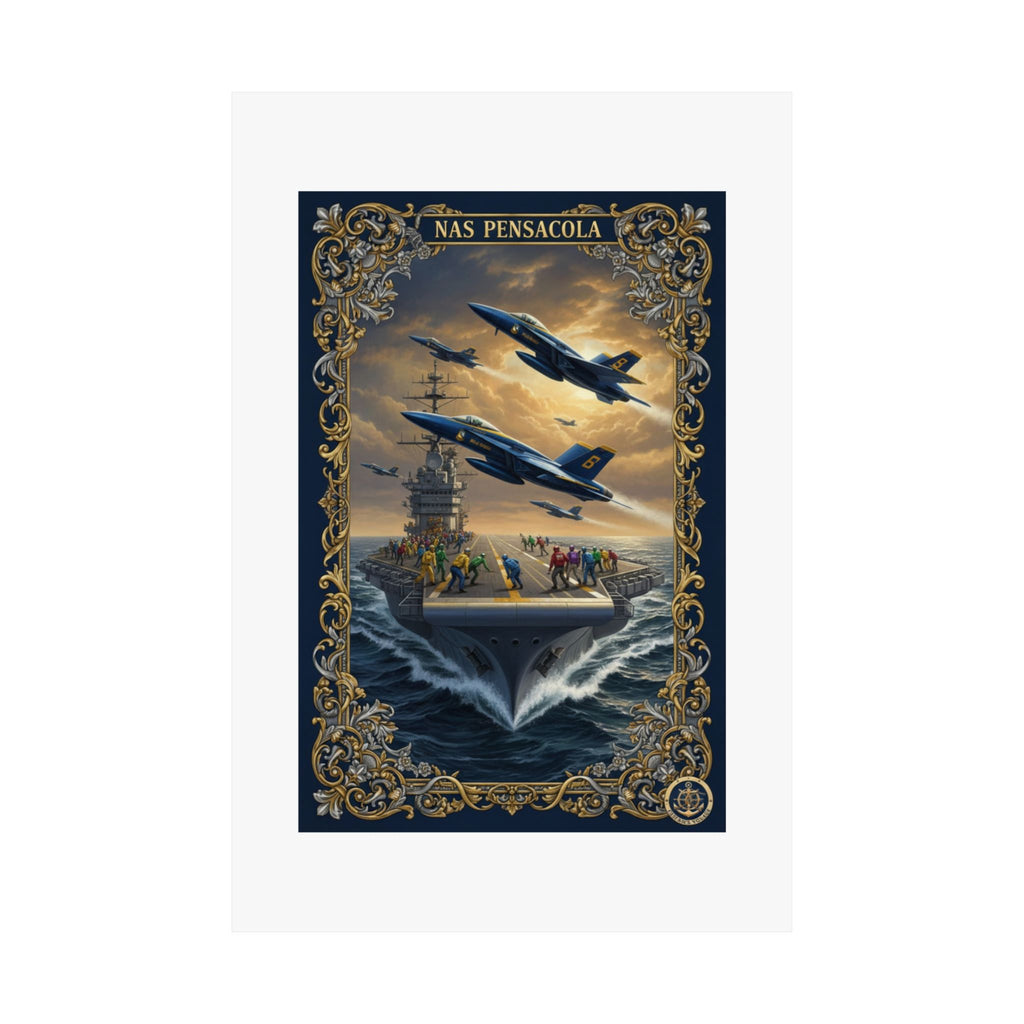 Matte Poster — NAS Pensacola Blue Angels Aviation Art