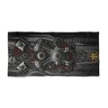 Motorcycle Engine Gears Beach Towel — Steampunk Bike Parts Design