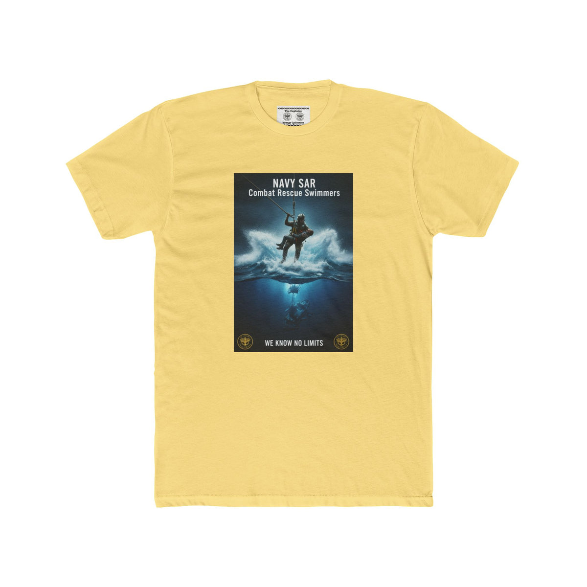 Navy SAR Combat Rescue Swimmers Graphic Tee — "We Know No Limits"