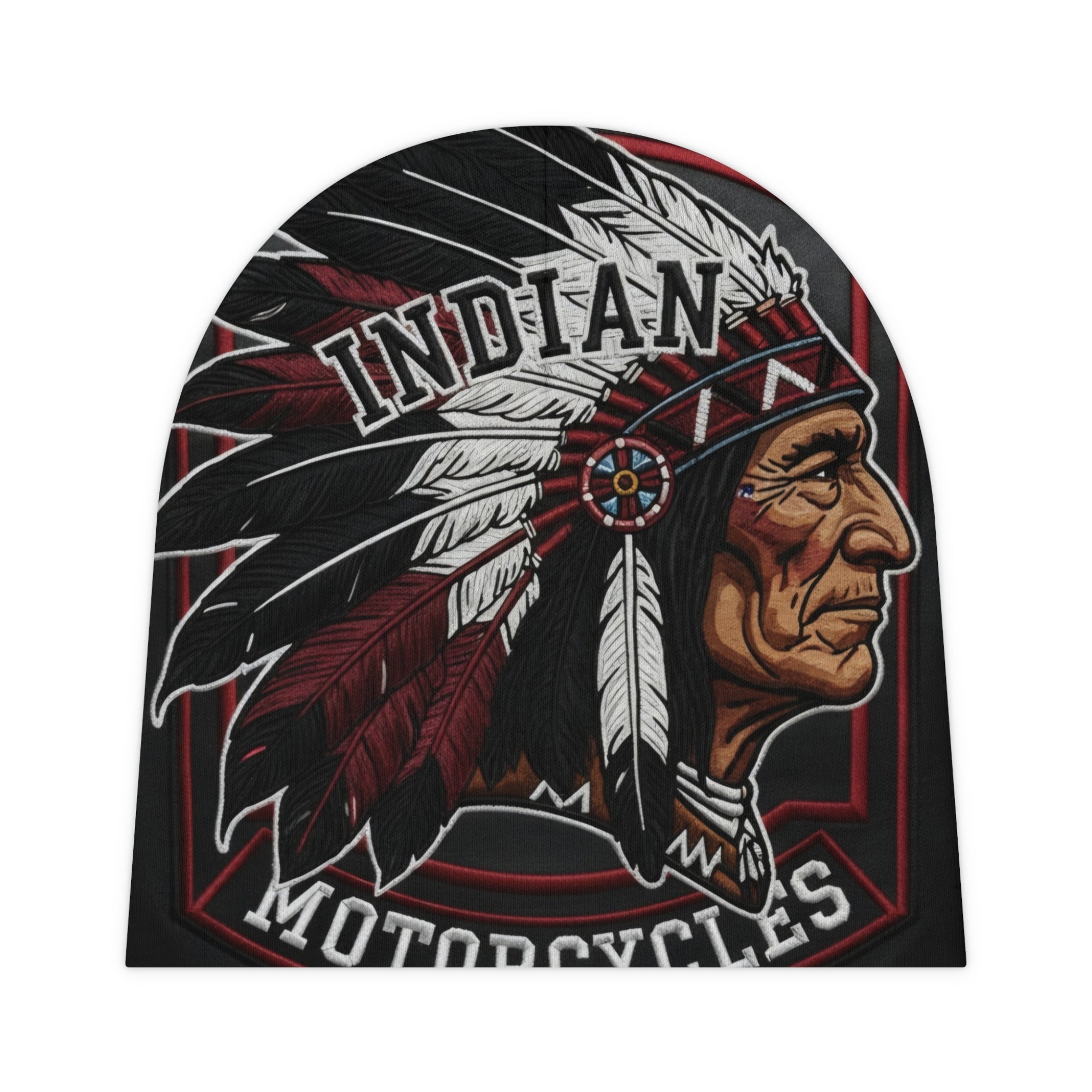 Indian Motorcycles Baby Beanie - Native Chief Helmet-Style Infant Hat