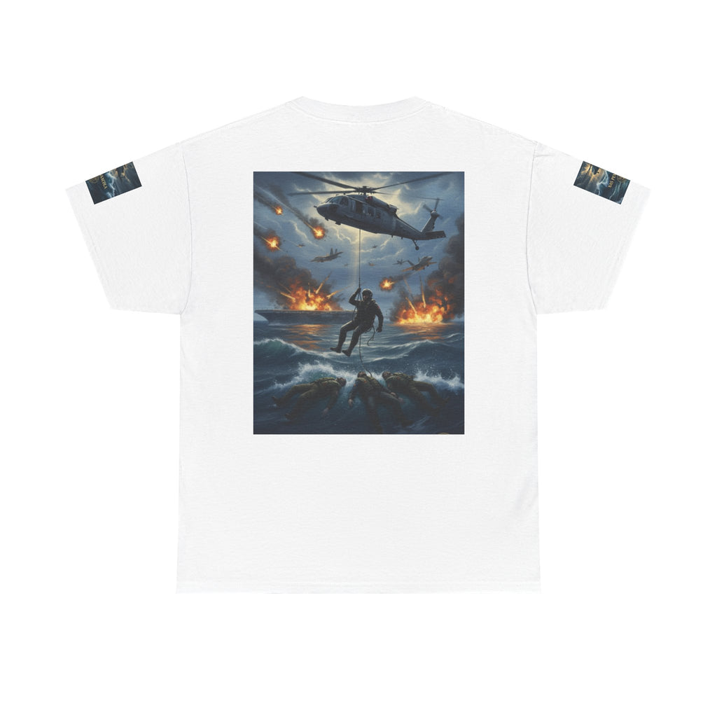 Rescue Mission Tee — Military Helicopter Search & Rescue Graphic T-Shirt