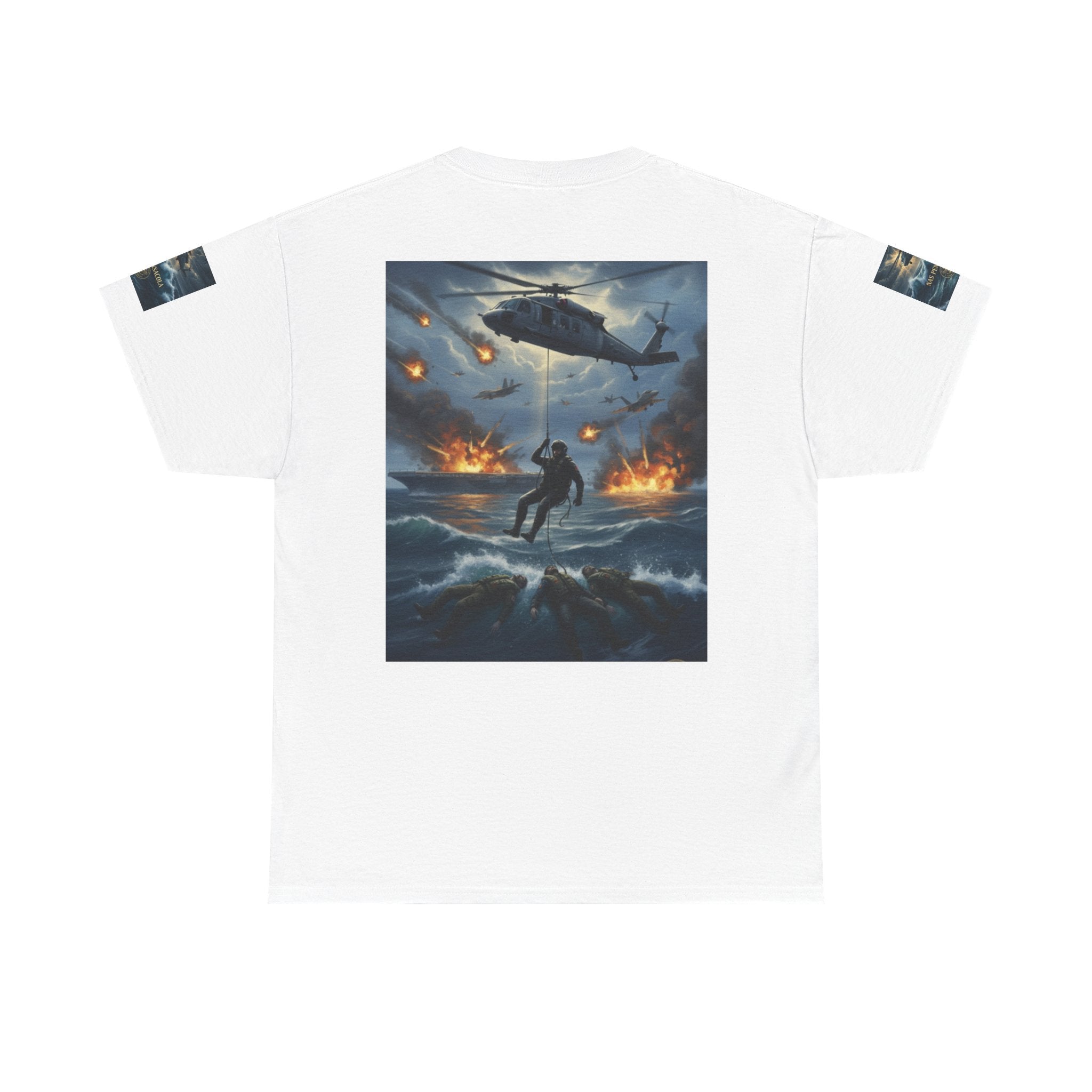 Rescue Mission Tee — Military Helicopter Search & Rescue Graphic T-Shirt