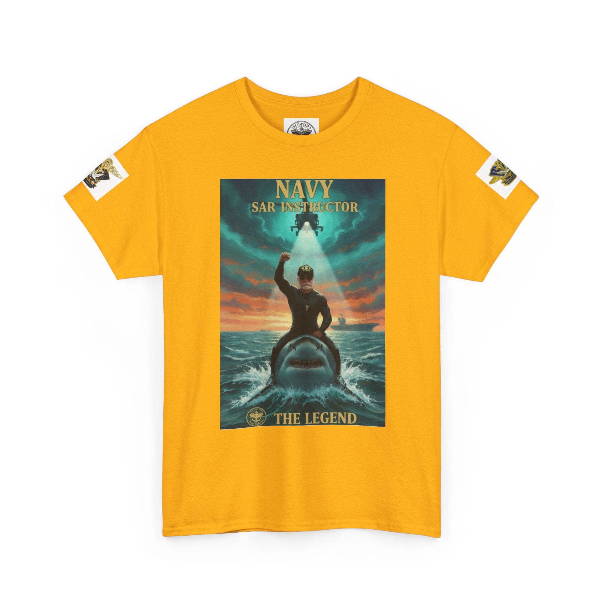 Navy SAR Helicopter Rescue Tee — "The Legend" Search & Rescue Tribute