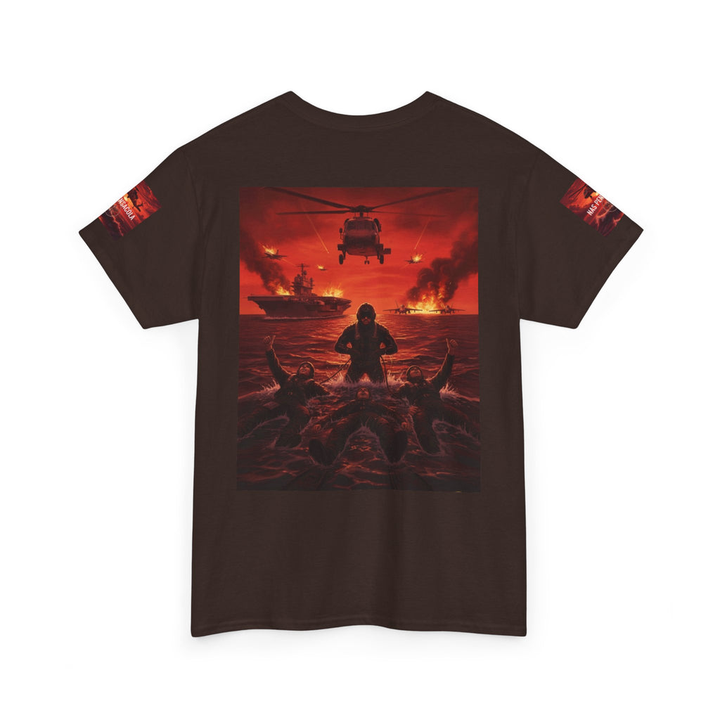 Rescue Swimmer Graphic Tee — NAS Pensacola Military Helicopter Design