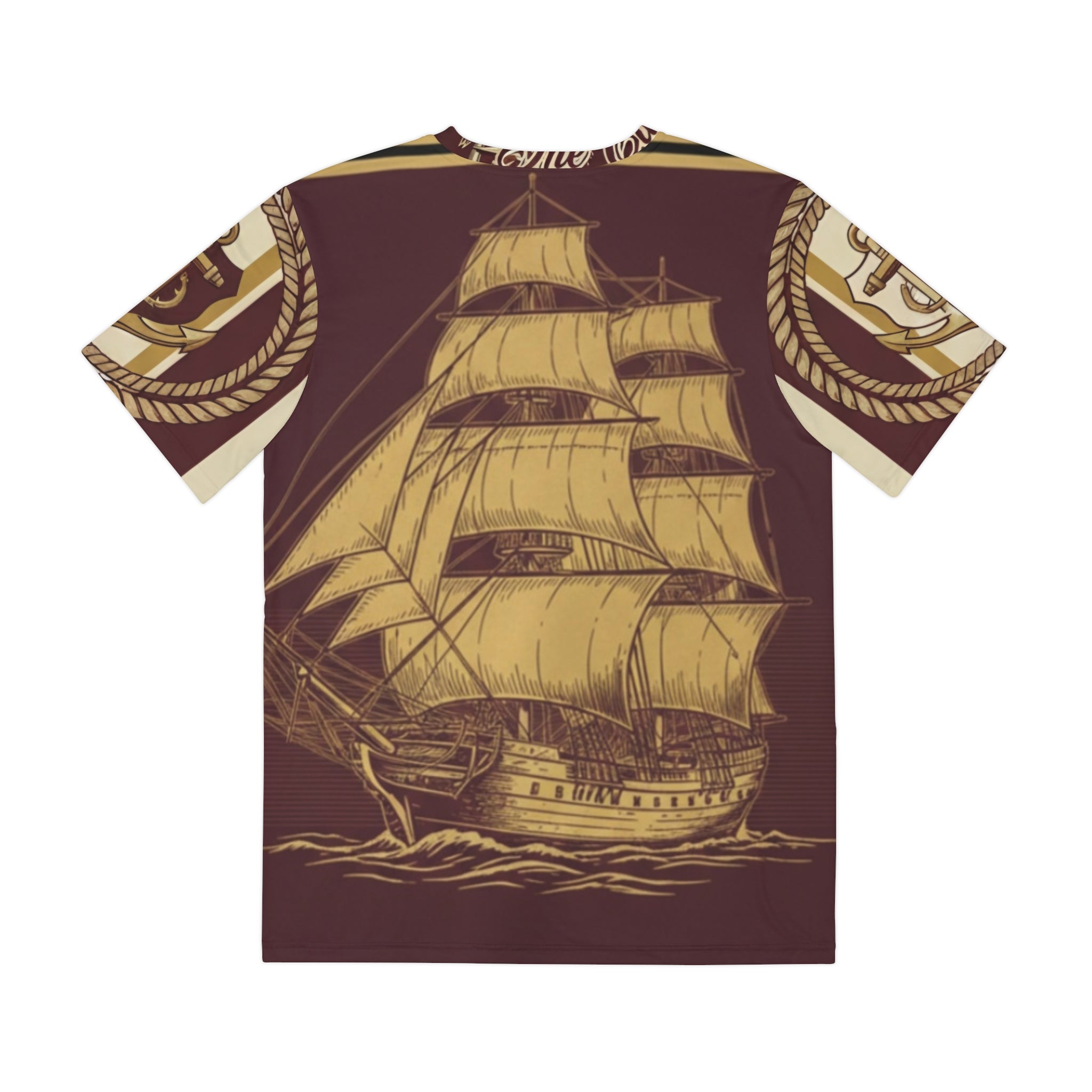 Pirate Skull & Tall Ship All-Over Print Tee