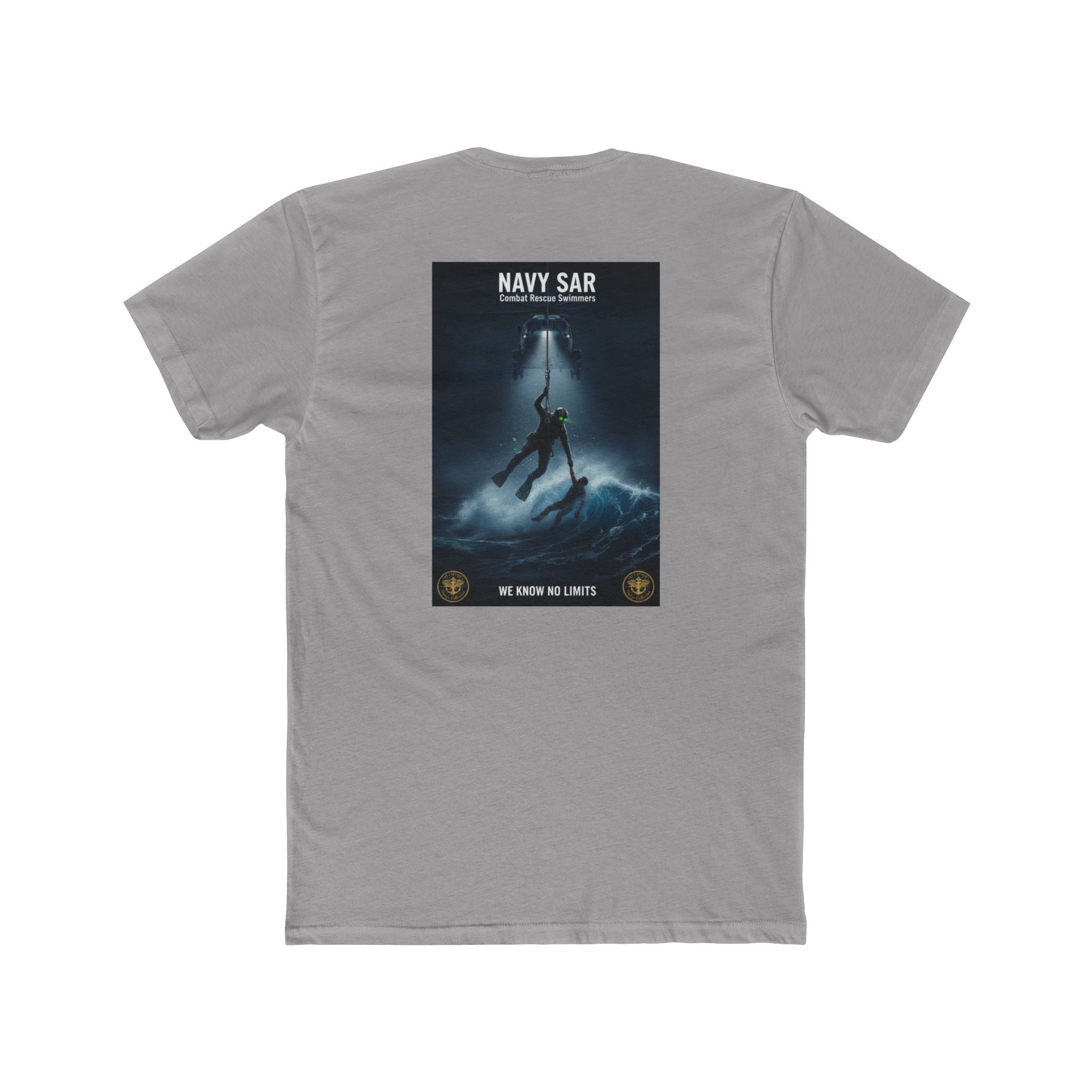 Navy SAR Combat Rescue Swimmers Graphic Tee — "We Know No Limits"