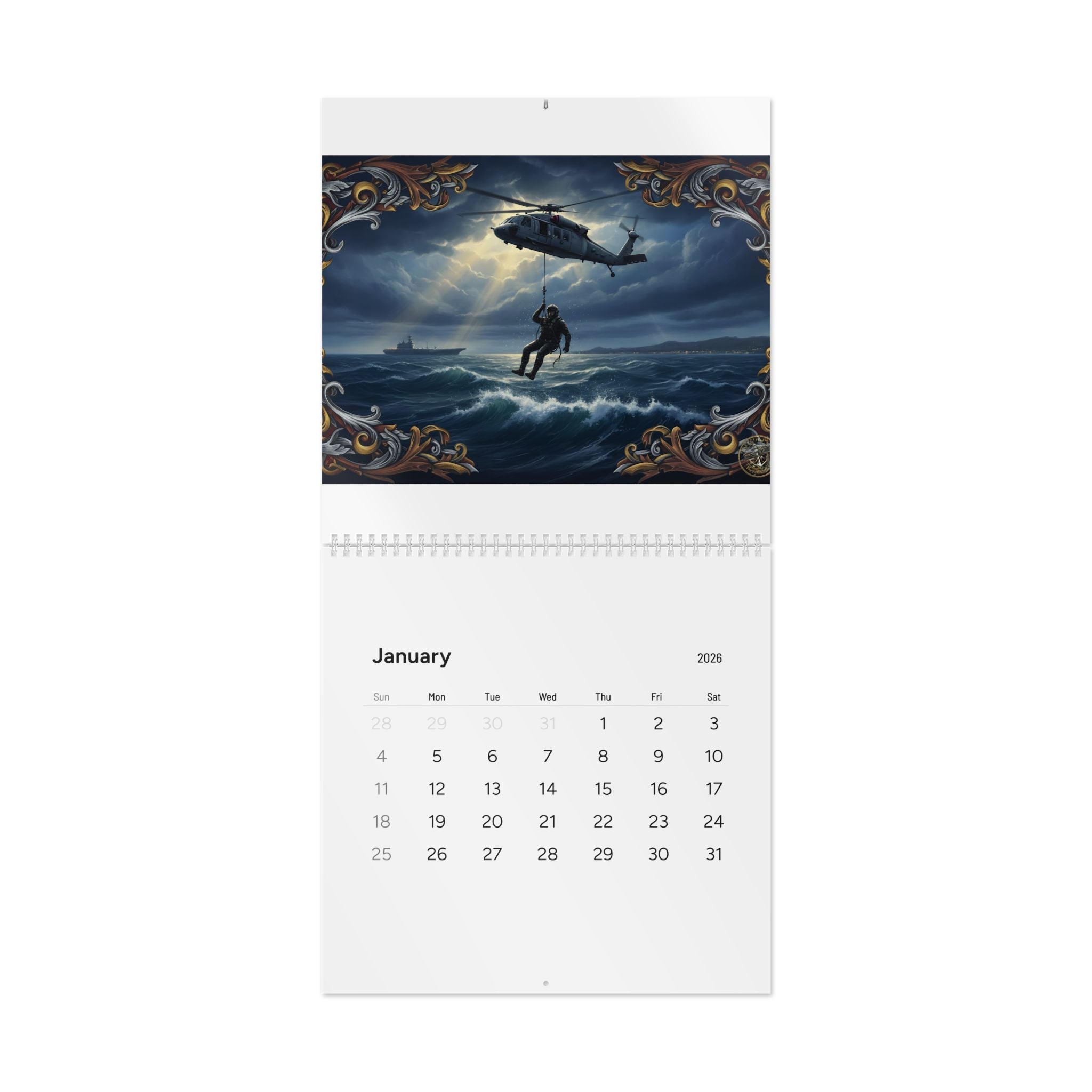 Rescue Heroes 2026 Wall Calendar