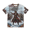 Pirate Captain All-Over Print Tee — Vintage Naval Battle Graphic