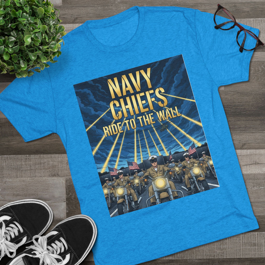 Navy Chiefs Ride to the Wall T-Shirt — "2nd Option... FAFO" Veteran Tribute Tee