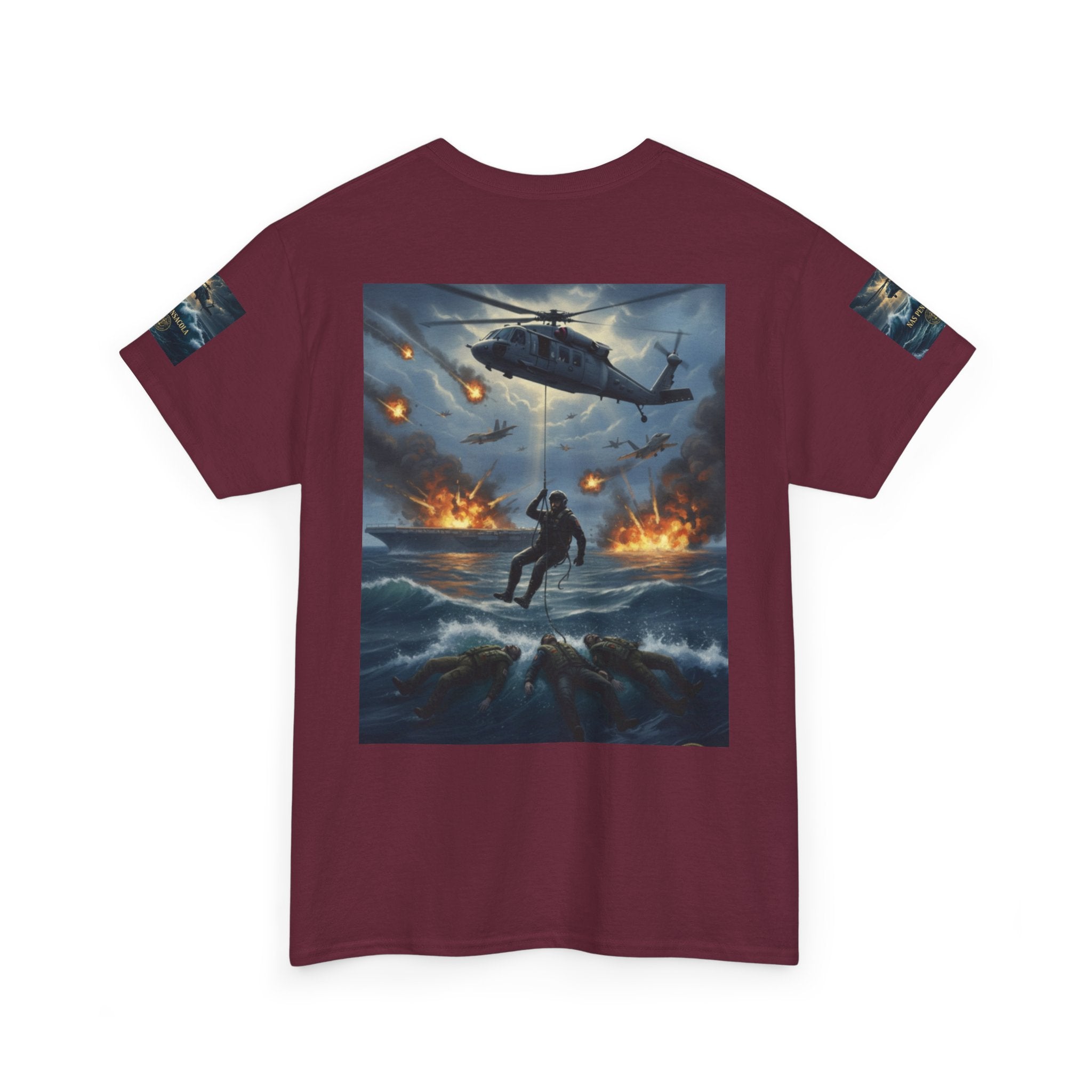 Rescue Mission Tee — Military Helicopter Search & Rescue Graphic T-Shirt